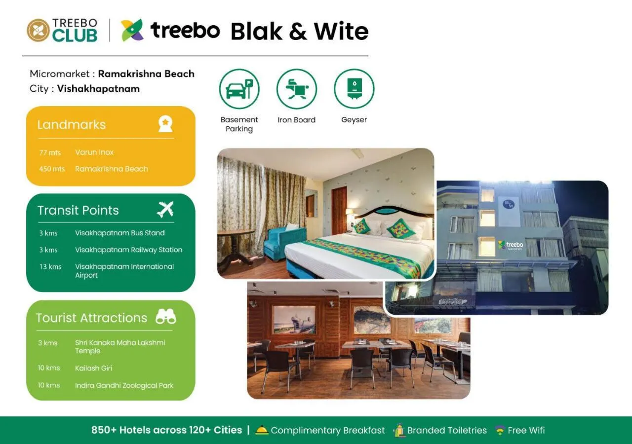 Treebo Blak & Wite Rk Beach