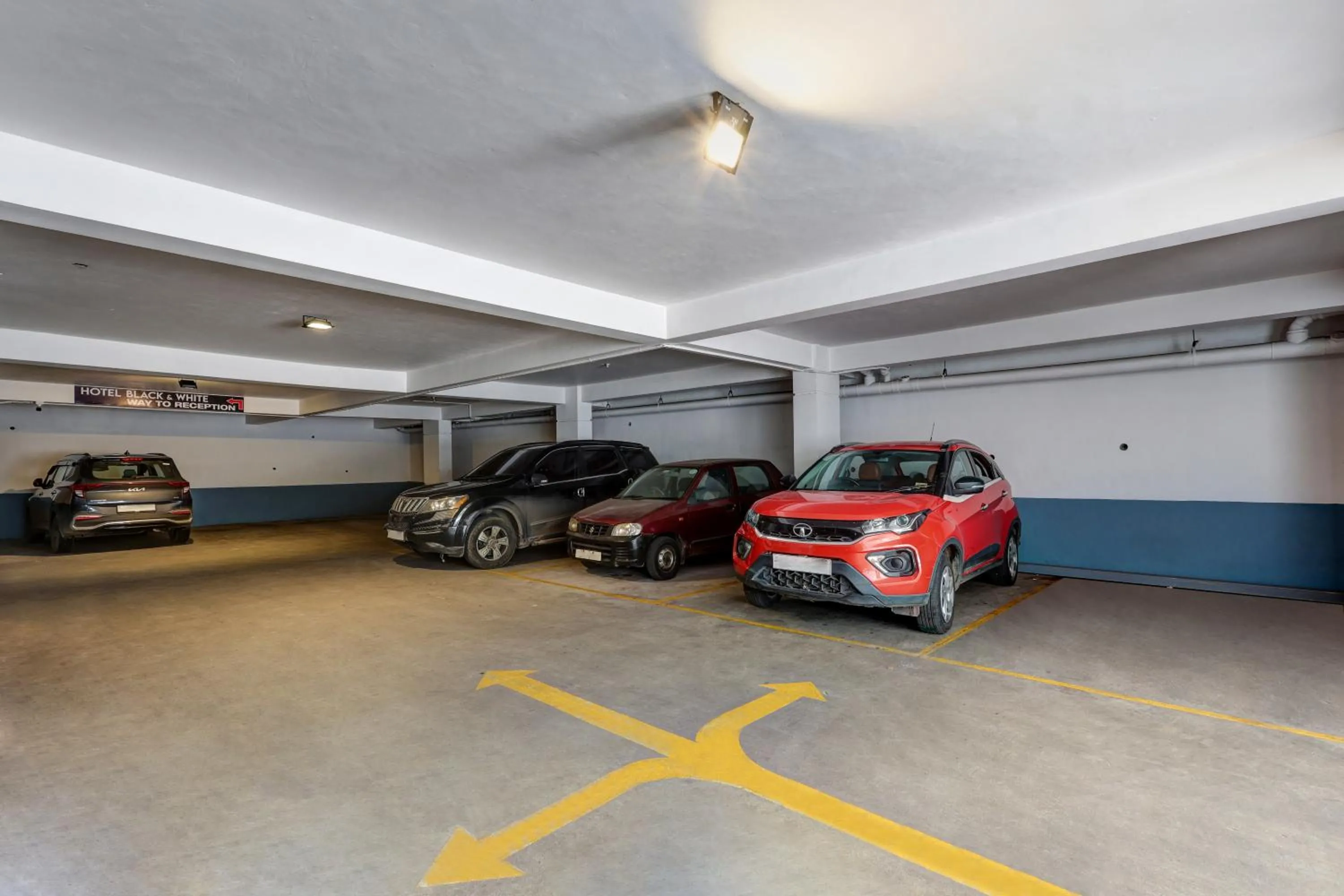 Parking in Treebo Blak & Wite Rk Beach