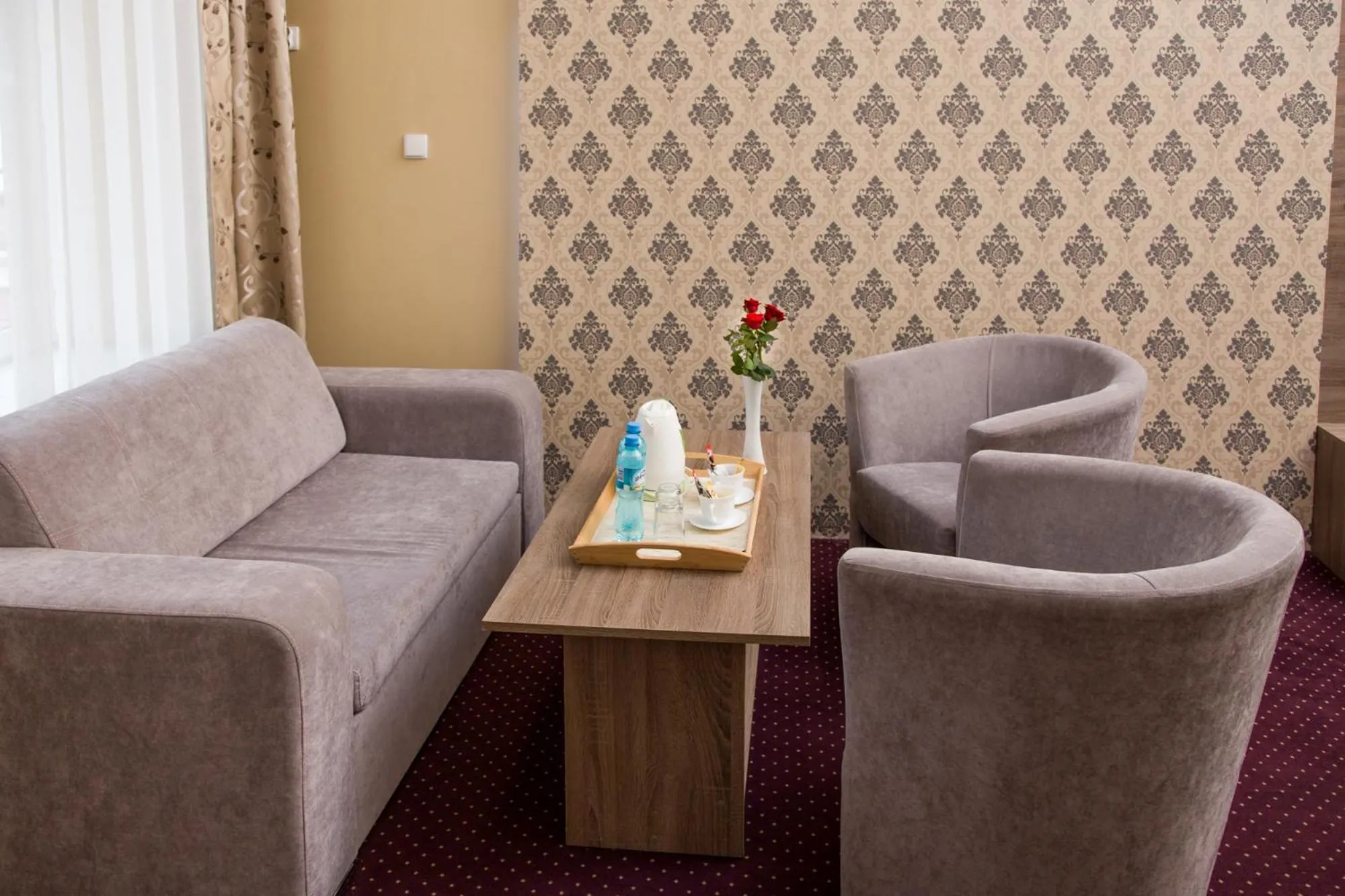 Seating area in Hotel Maksymilian