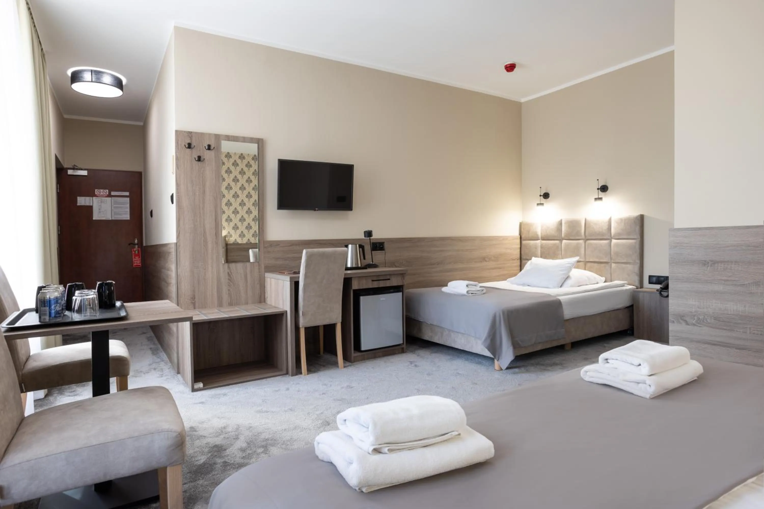 Bed in Hotel Maksymilian