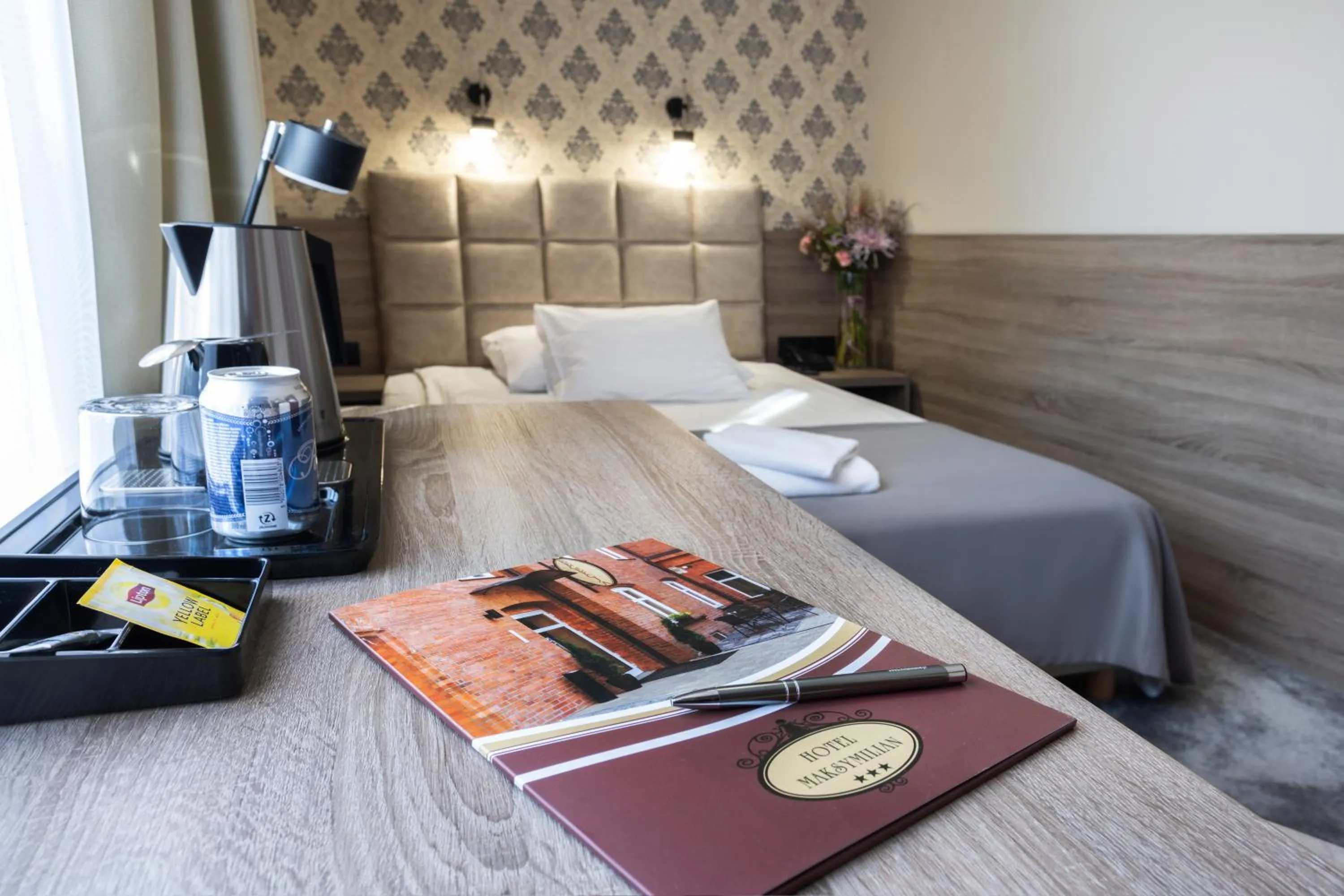 Bed in Hotel Maksymilian