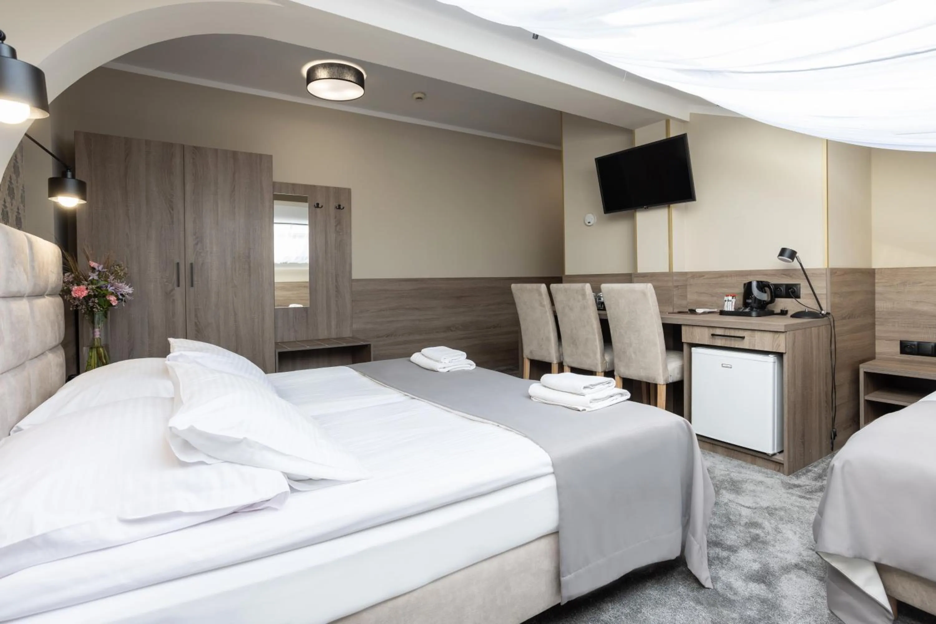 Bed in Hotel Maksymilian