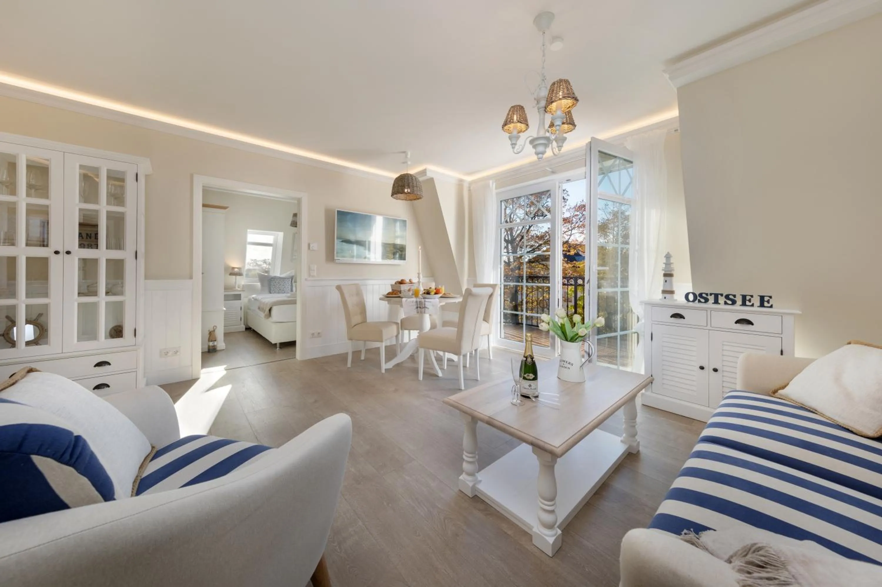 Living room in Villa Strandblick 8