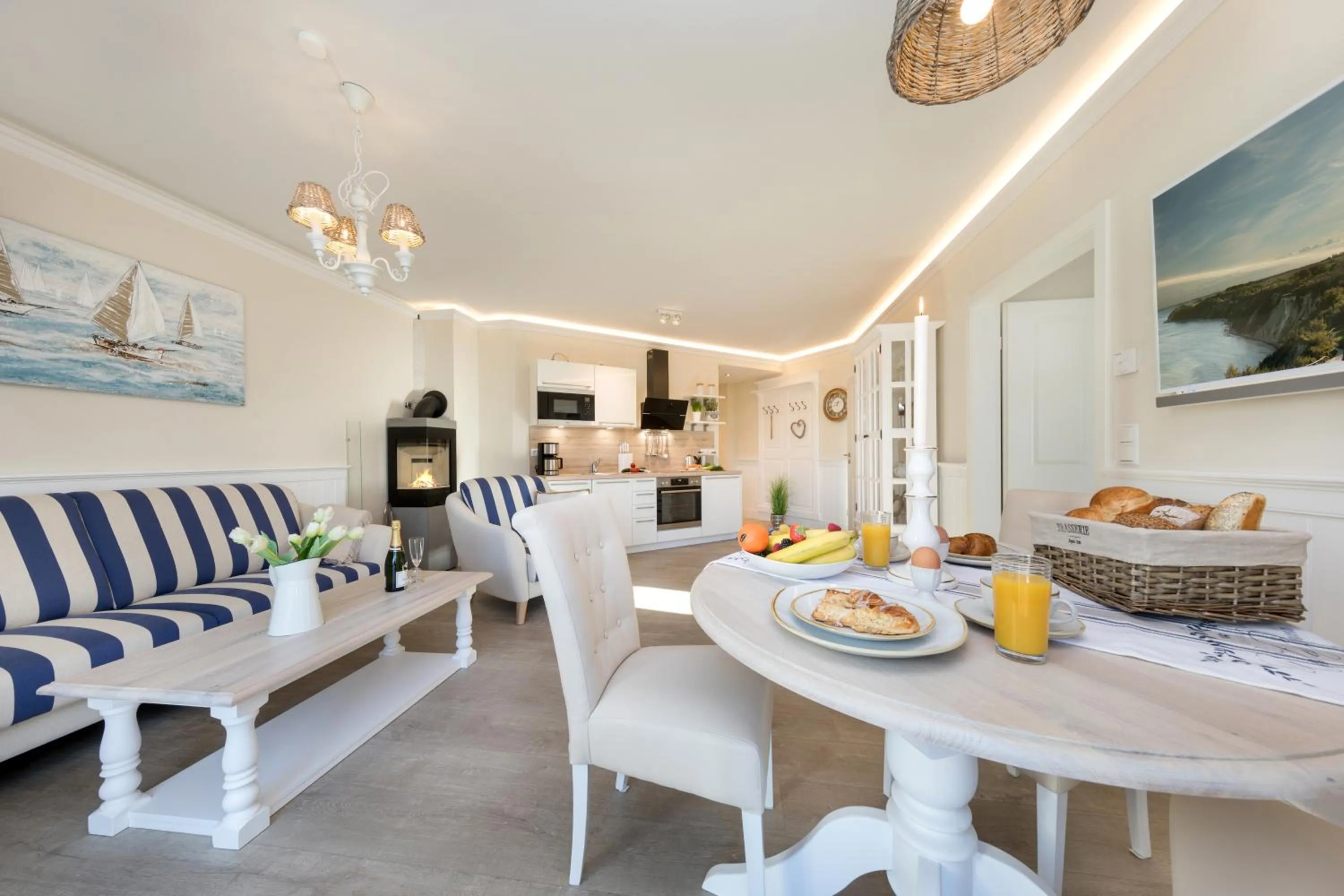 Living room in Villa Strandblick 8