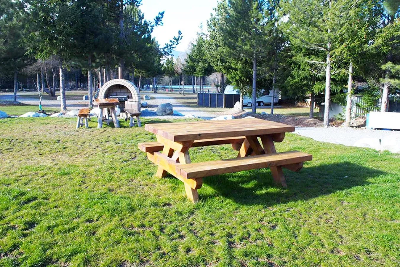 Garden in Lake Ruataniwha Holiday Park