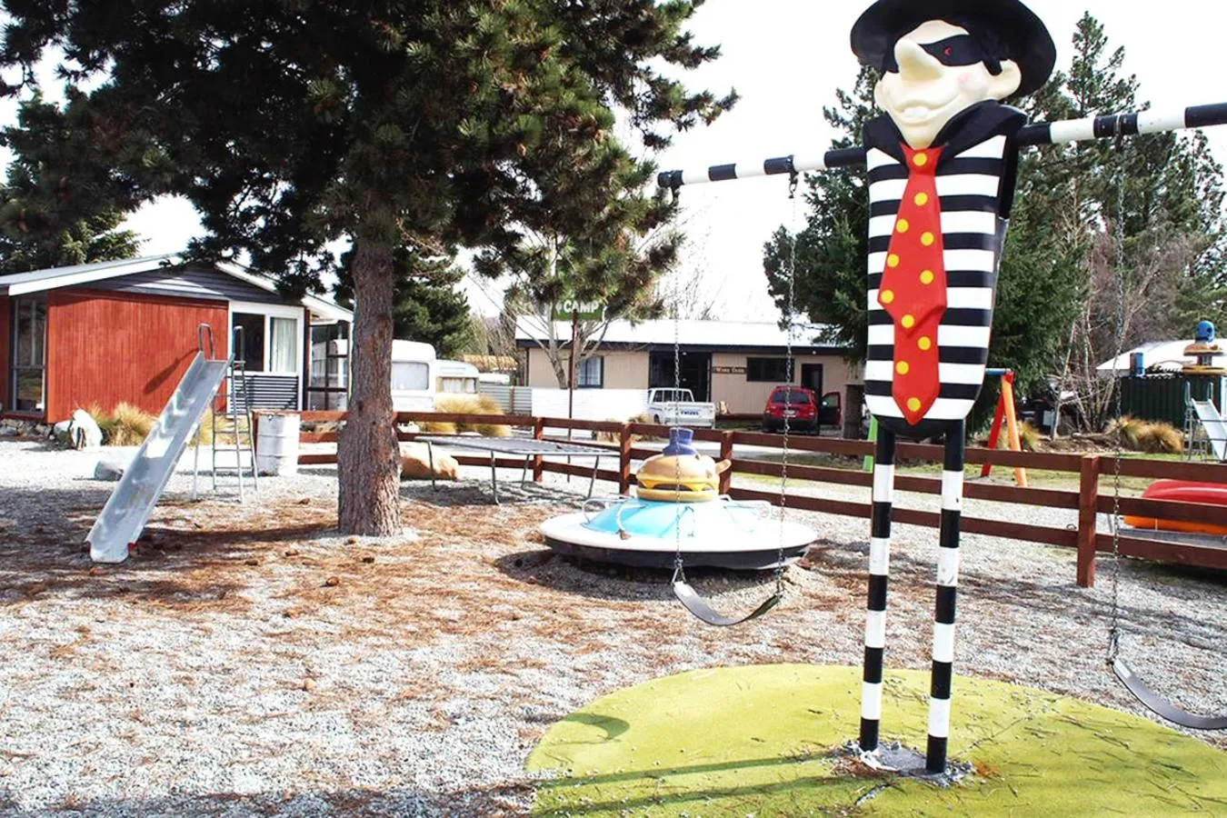 Children play ground in Lake Ruataniwha Holiday Park