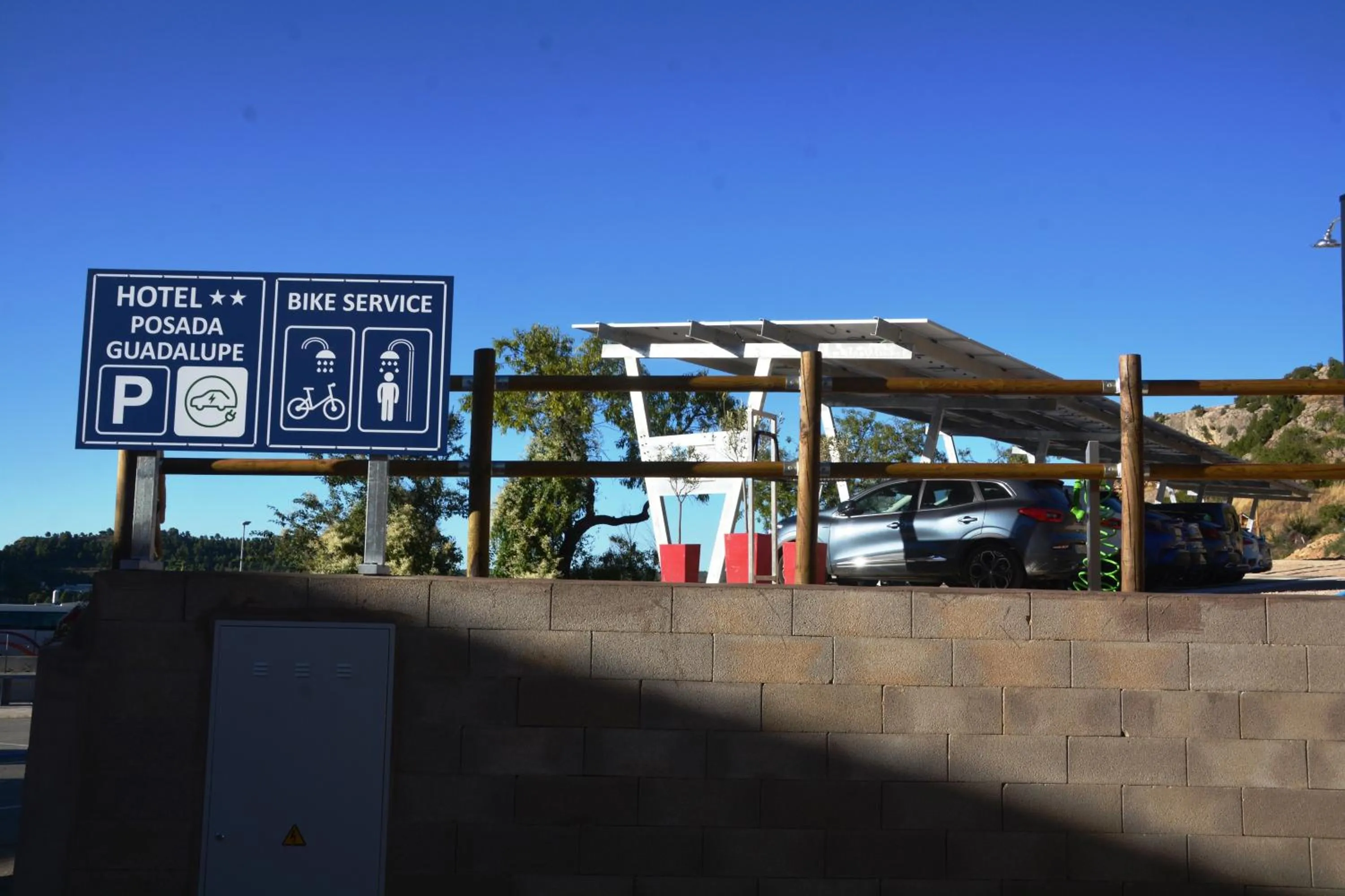 Parking in Hotel Posada Guadalupe