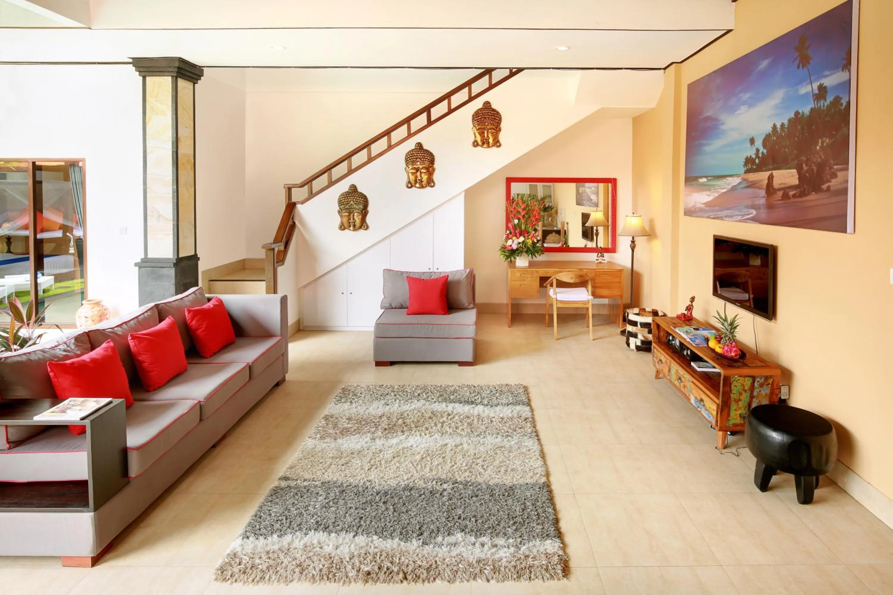 Living room in Concetta Villa Seminyak Beachside By Bali Asia Villa