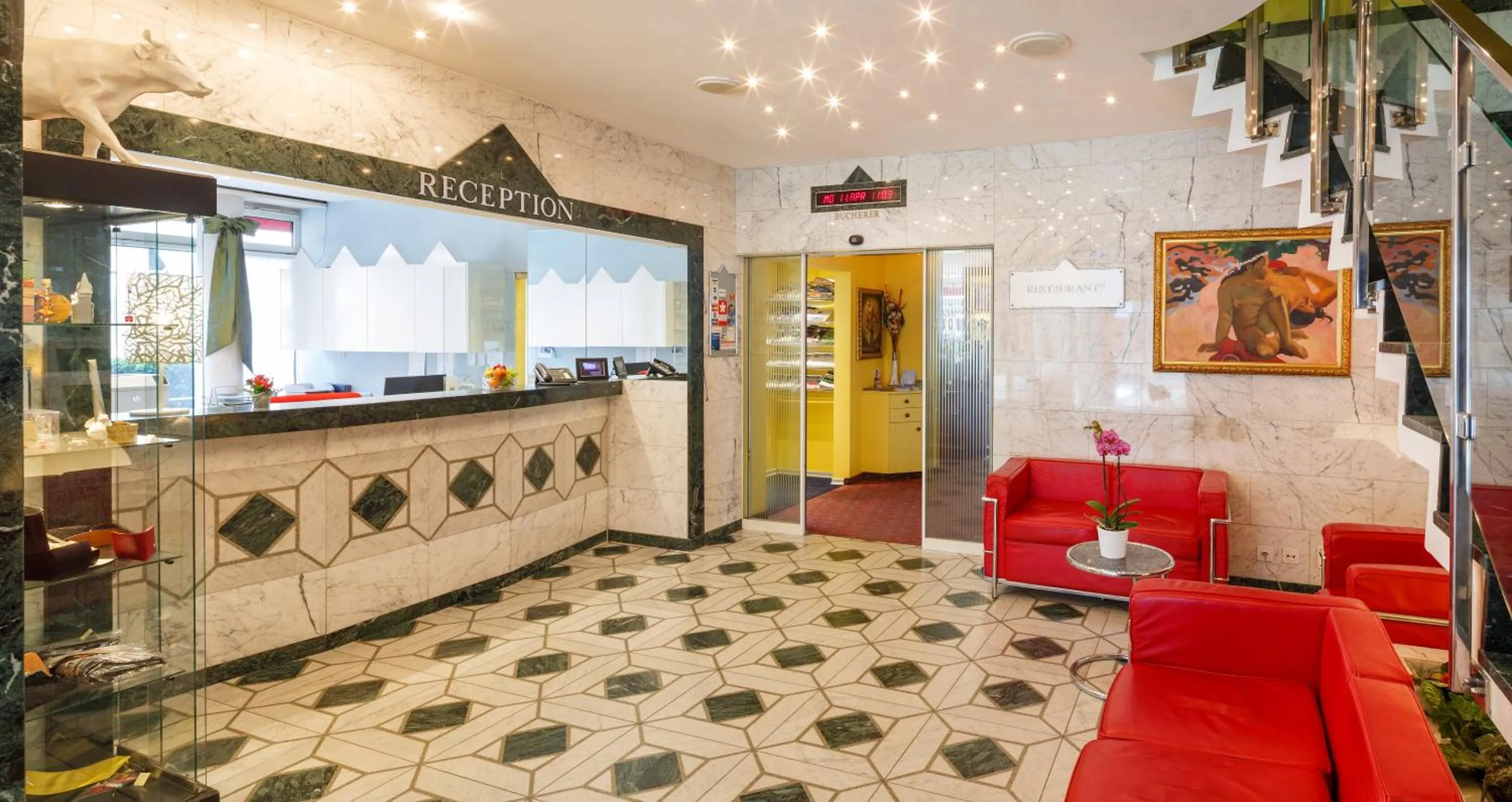 Lobby or reception in Residence zum Löwen