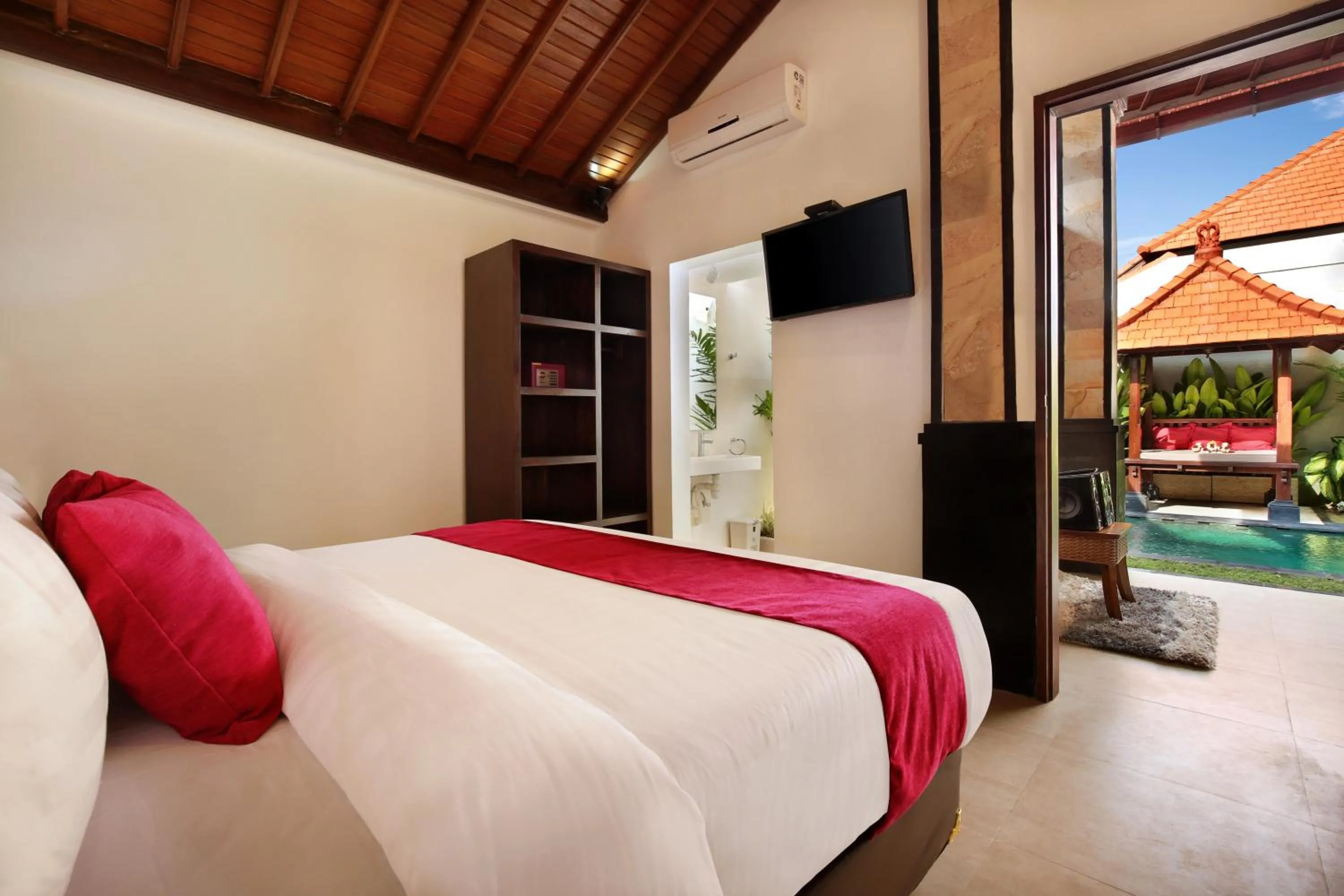 Bedroom, Bed in De Liza Villa Seminyak Beachside By Bali Asia Villa