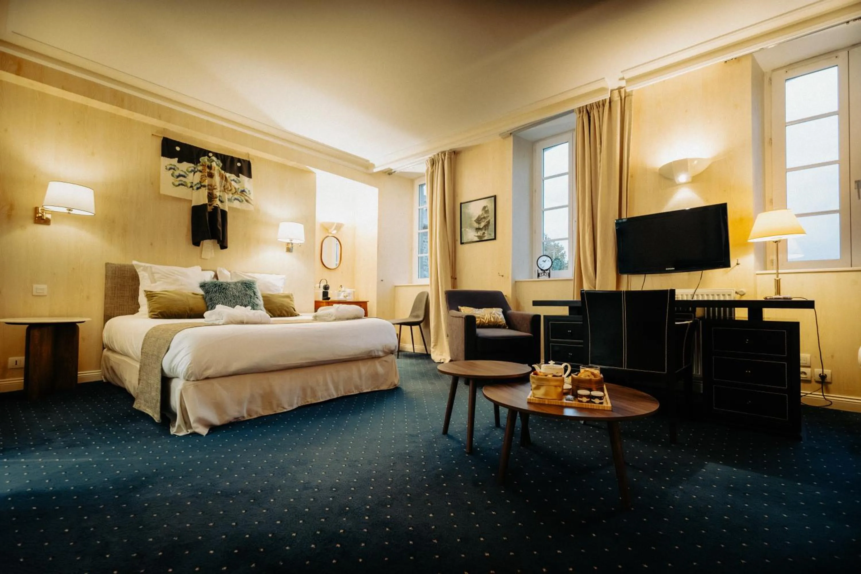 Bed in Hôtel Le D'Avaugour