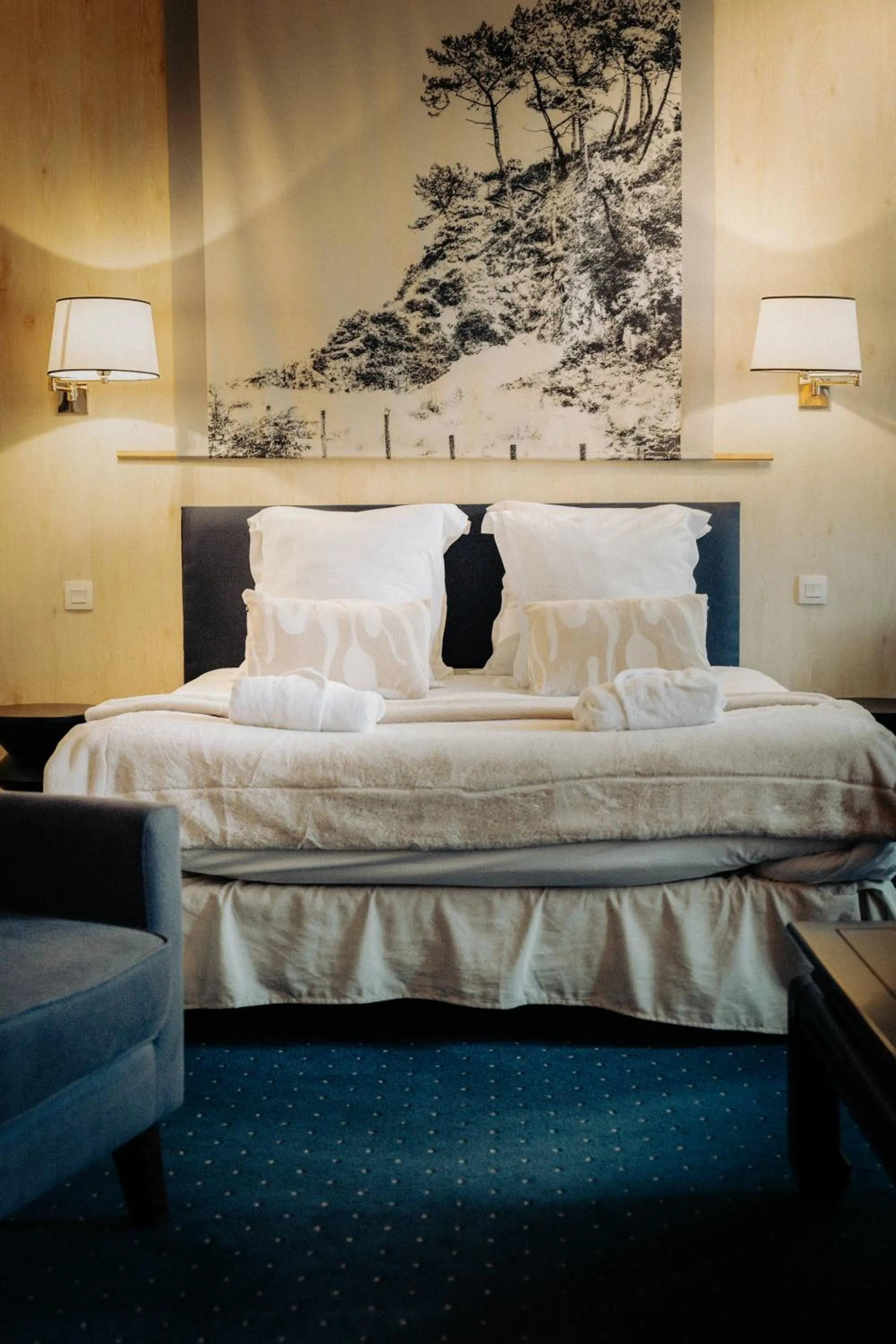 Bed in Hôtel Le D'Avaugour