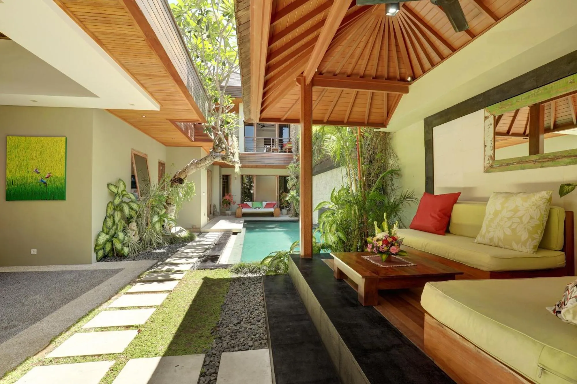 Seating area in Villa The Hotman Paris II Seminyak