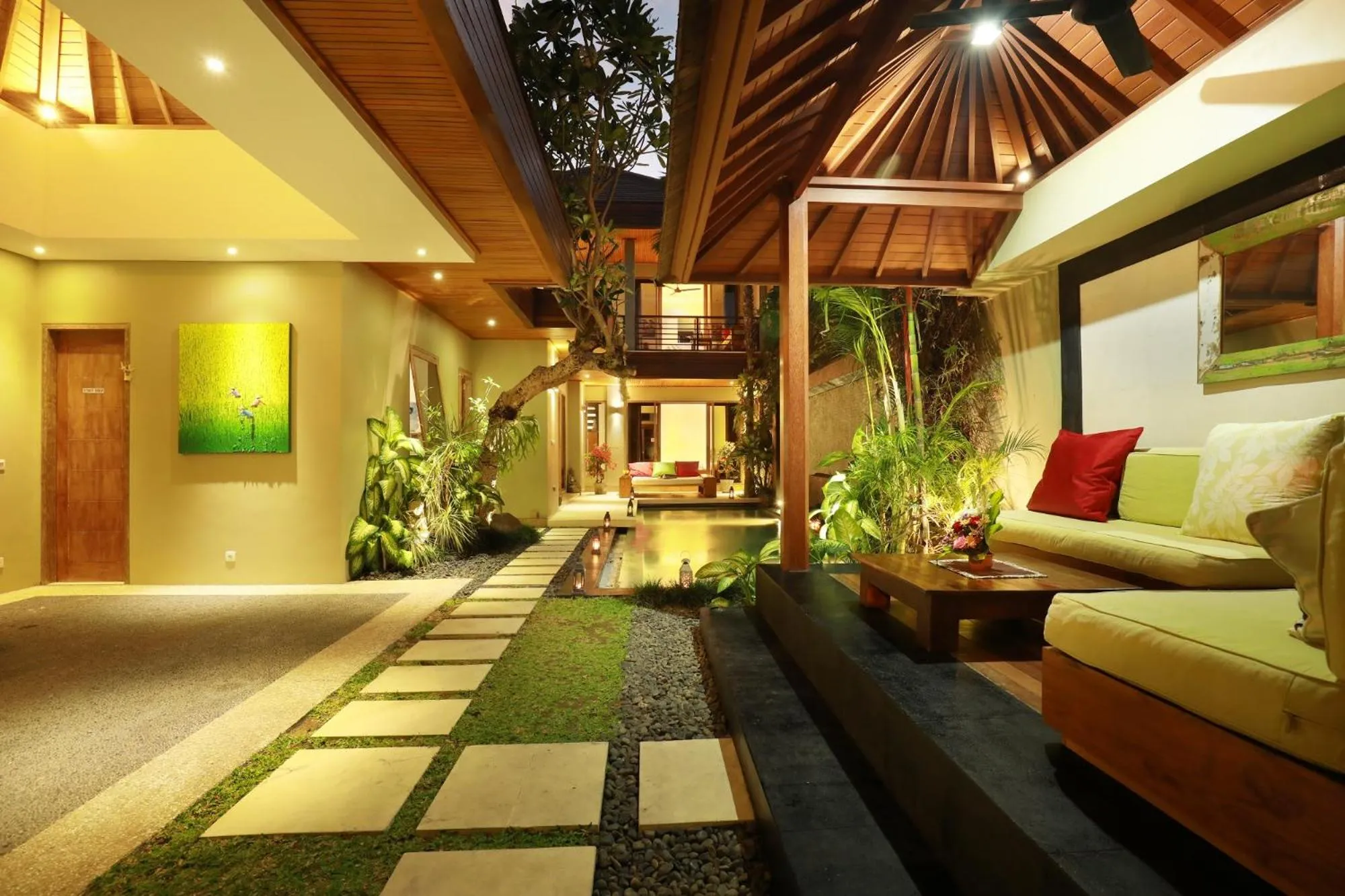 Seating area in Villa The Hotman Paris II Seminyak