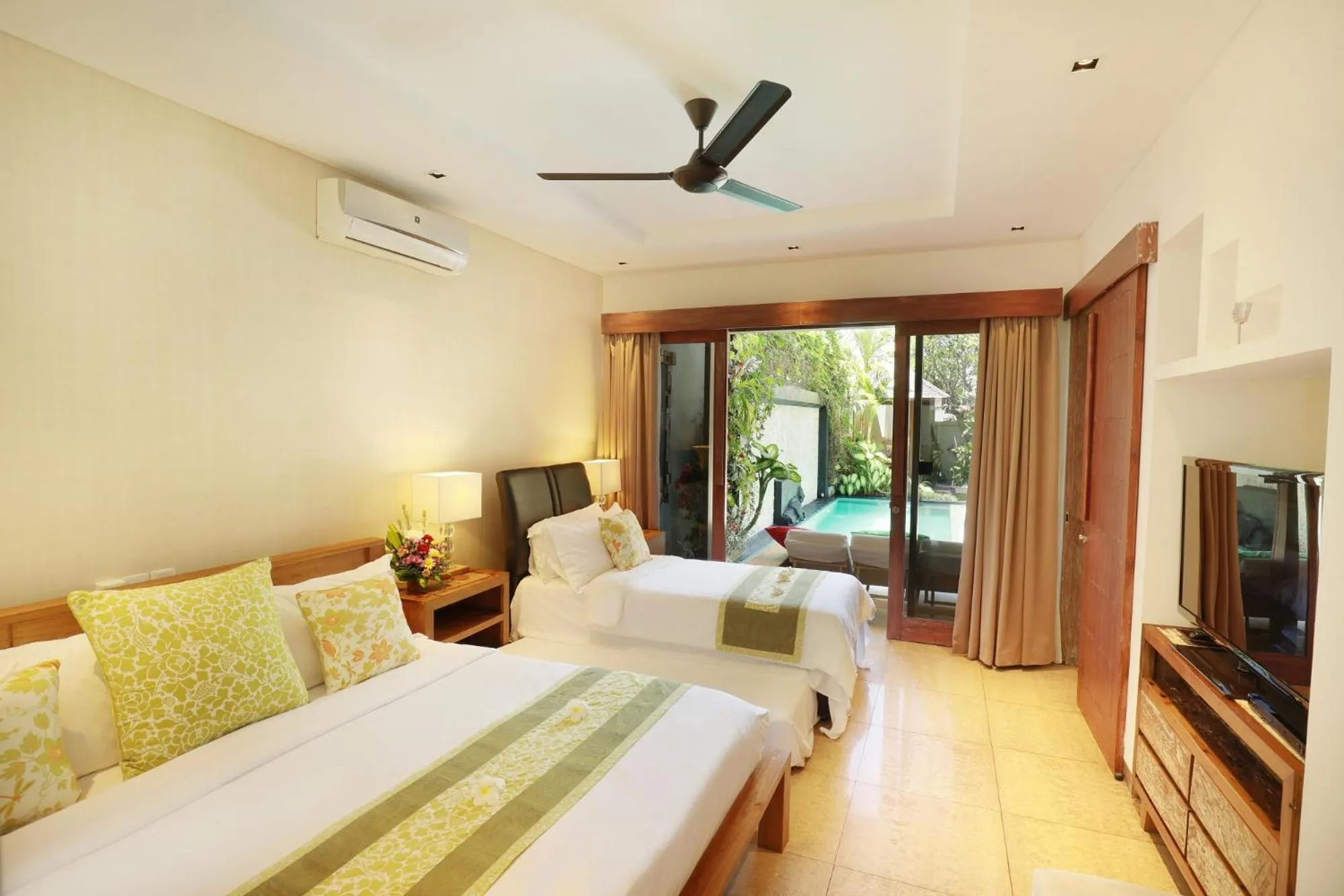 Bedroom, Bed in Villa The Hotman Paris II Seminyak