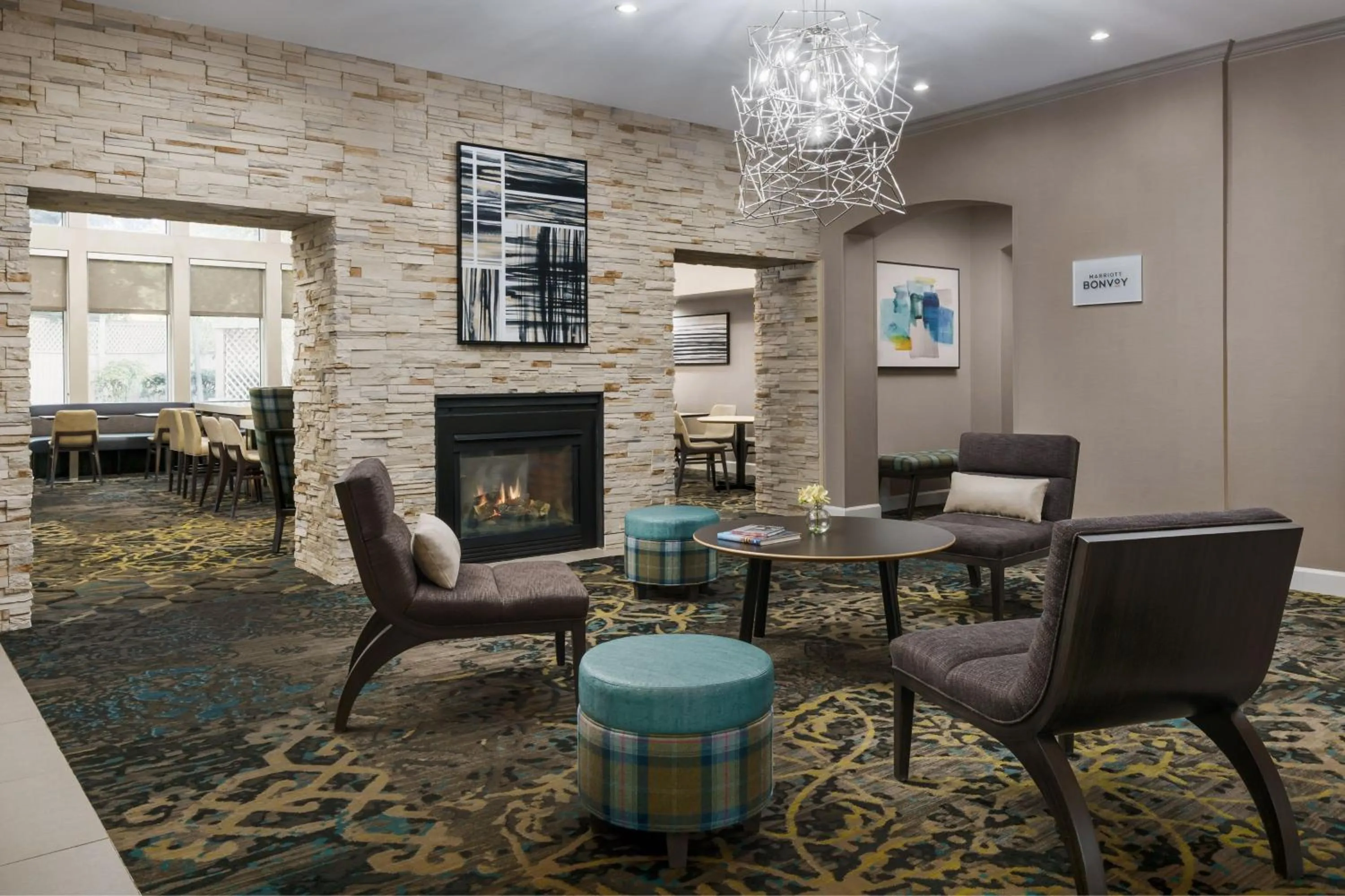 Lobby or reception in Residence Inn Gaithersburg Washingtonian Center