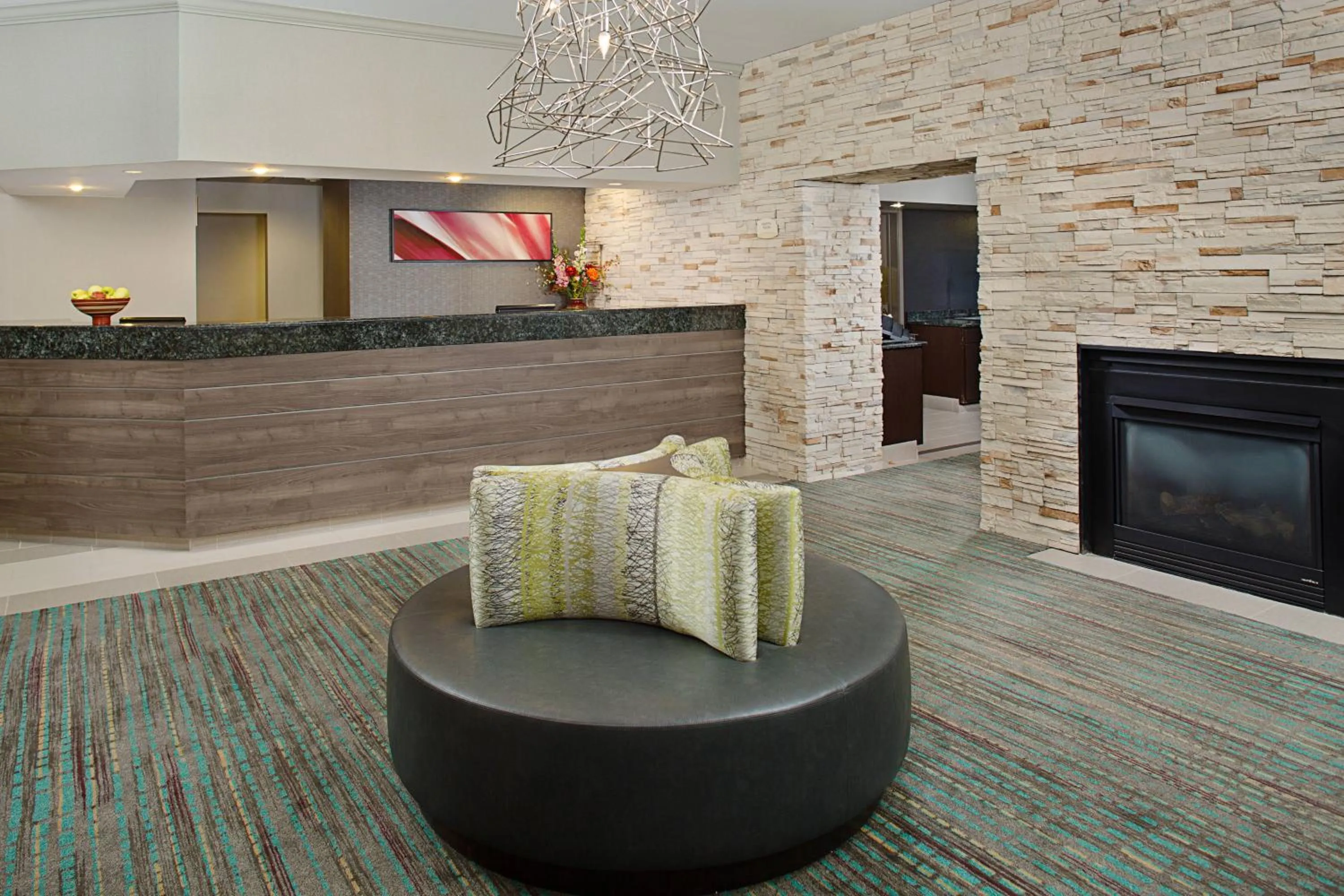 Lobby or reception in Residence Inn Gaithersburg Washingtonian Center