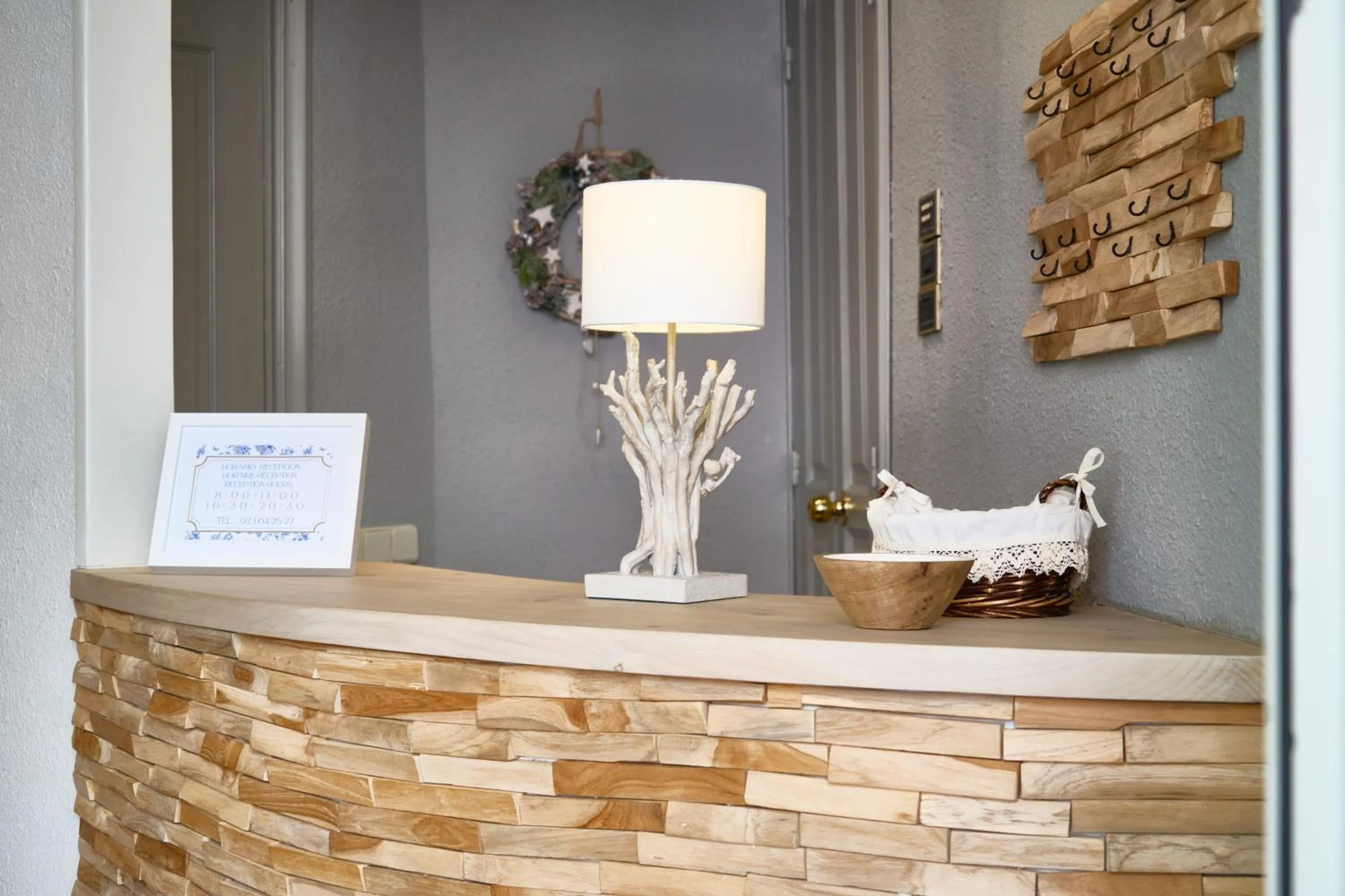 Lobby or reception in Hotel Anglada