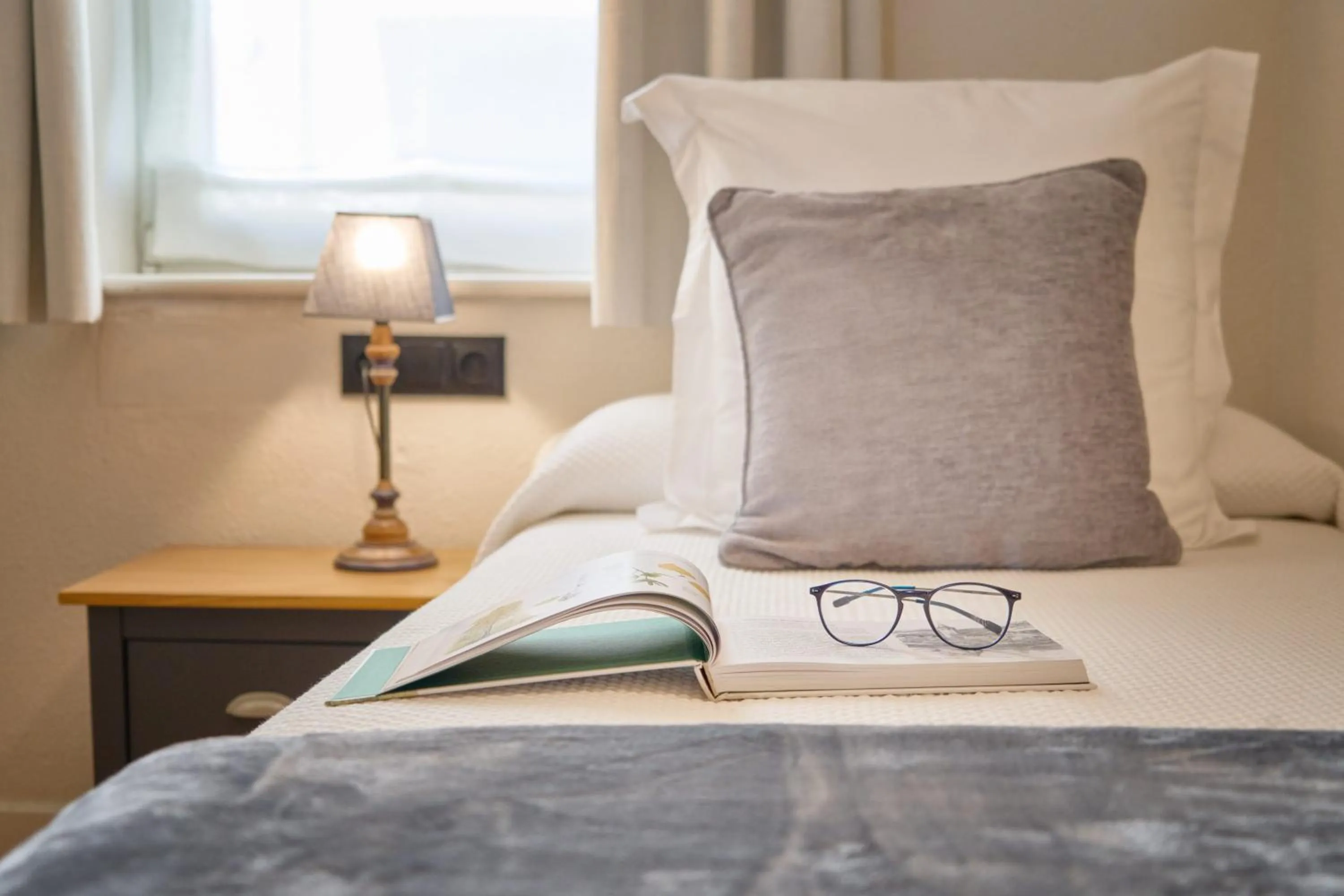 Bed in Hotel Anglada