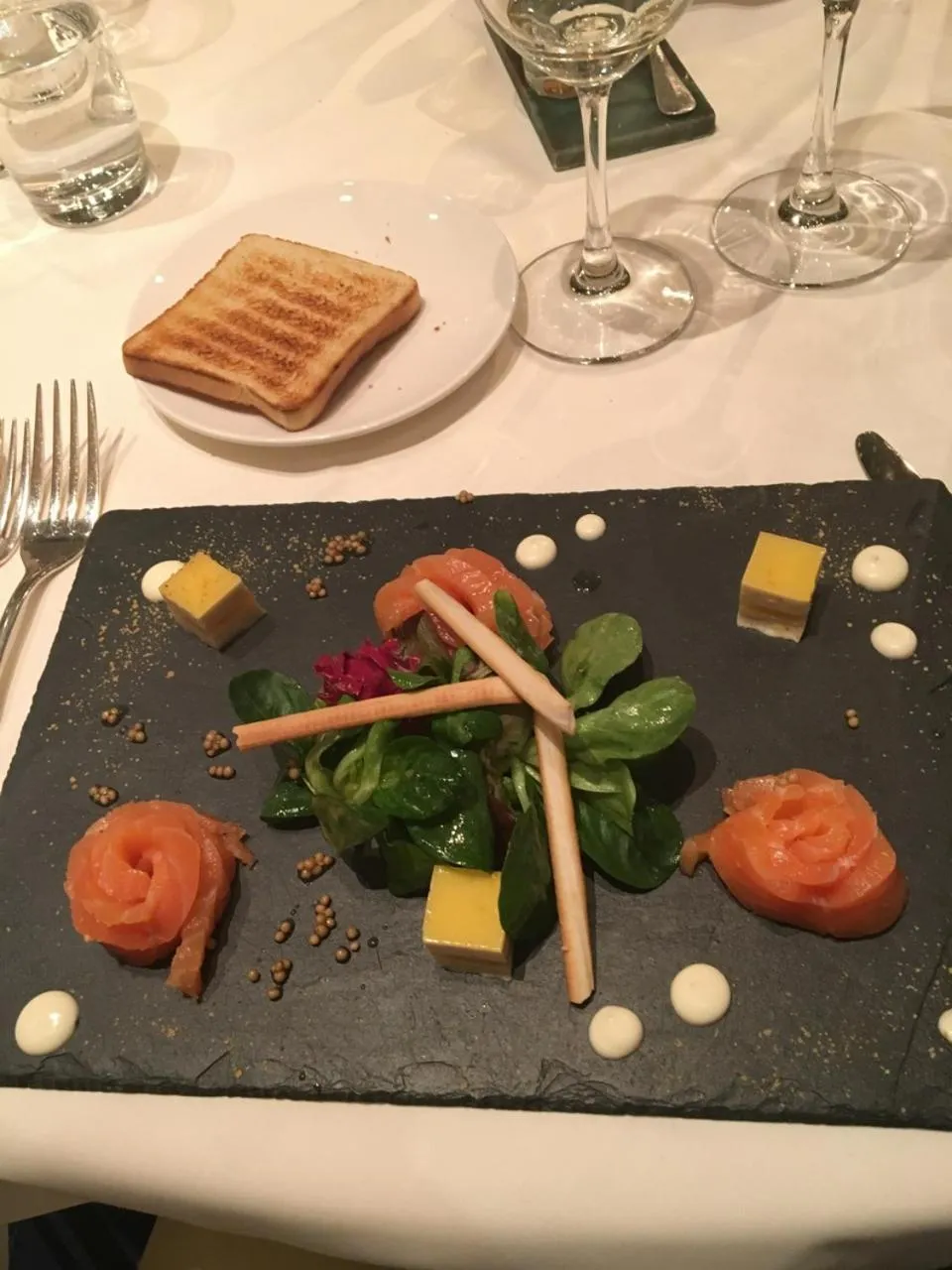Food close-up in Hotel Restaurant Zur alten Gasse