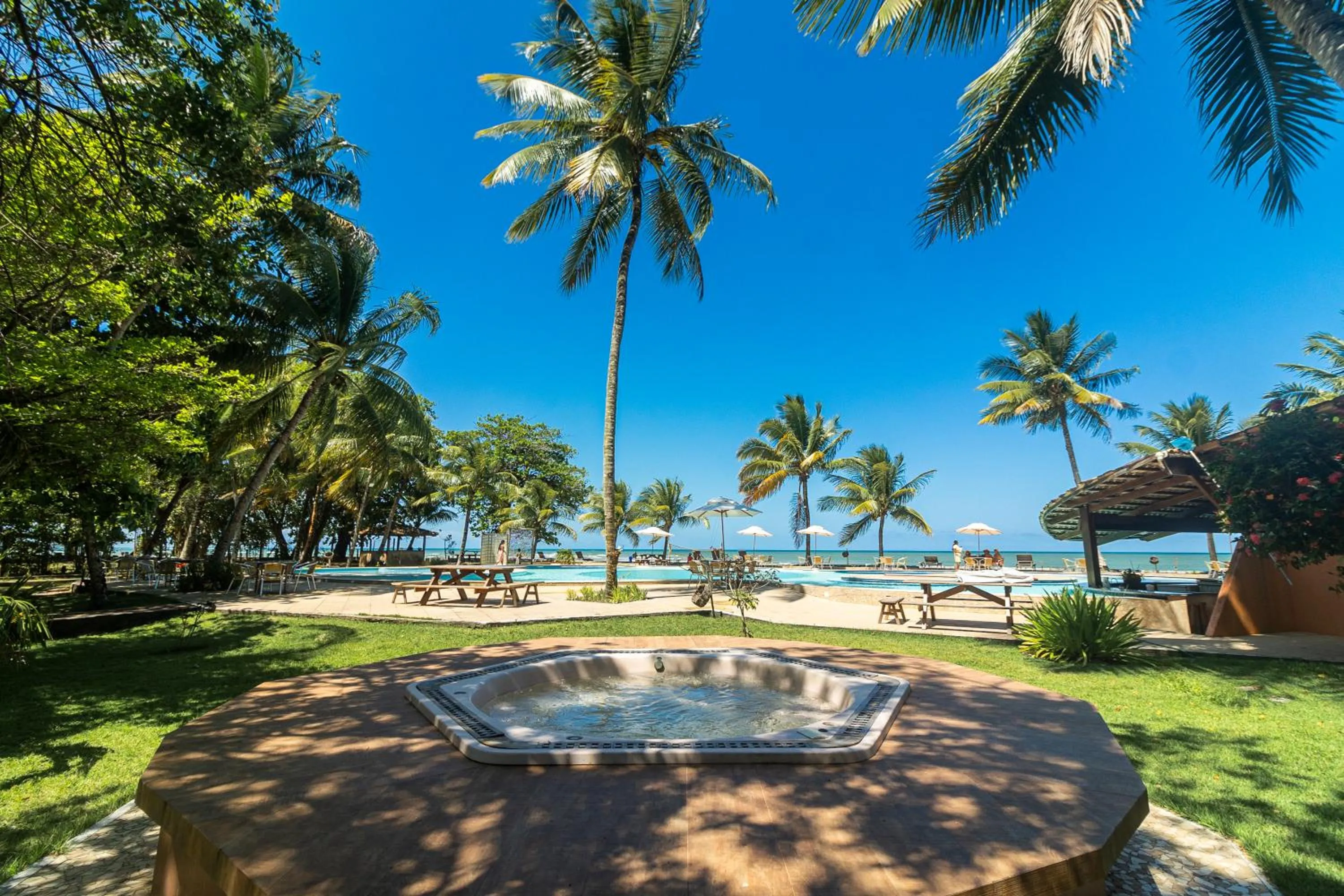 Open Air Bath in Hotel Karapitangui