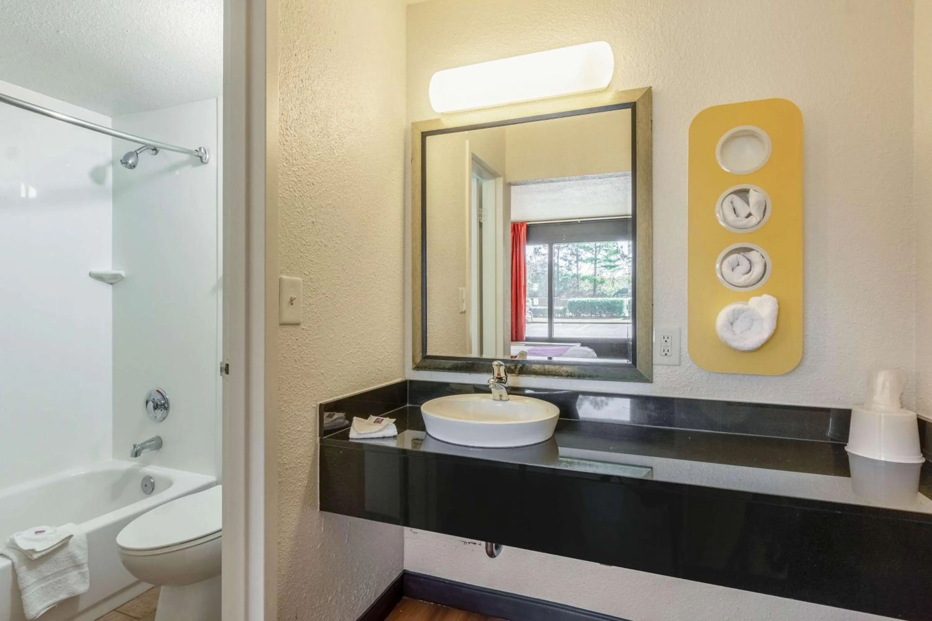 Shower in Motel 6-Little Rock, AR - West