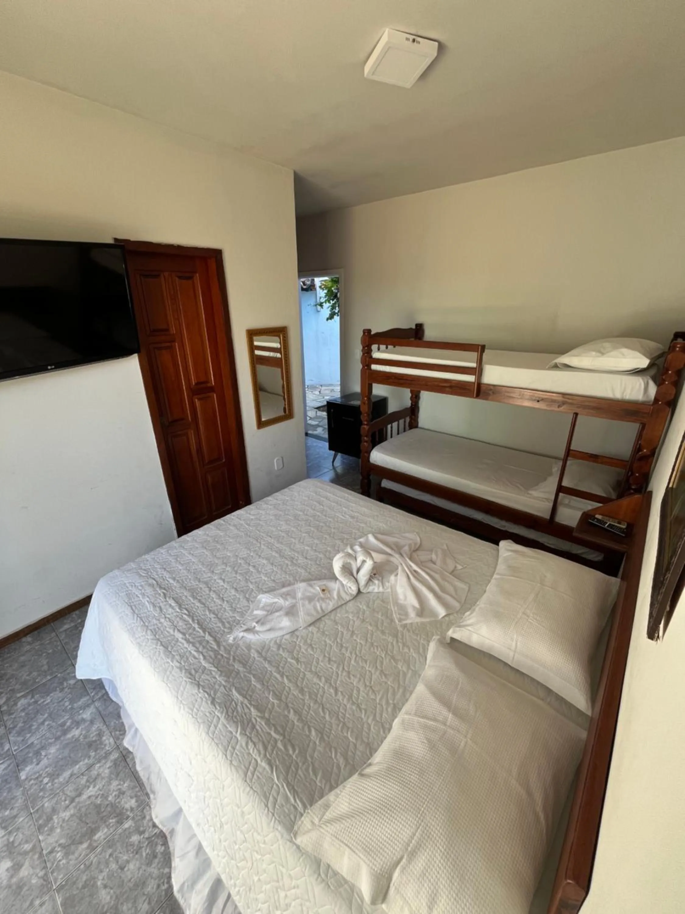 Bed in Pousada Paraíso do Atlântico