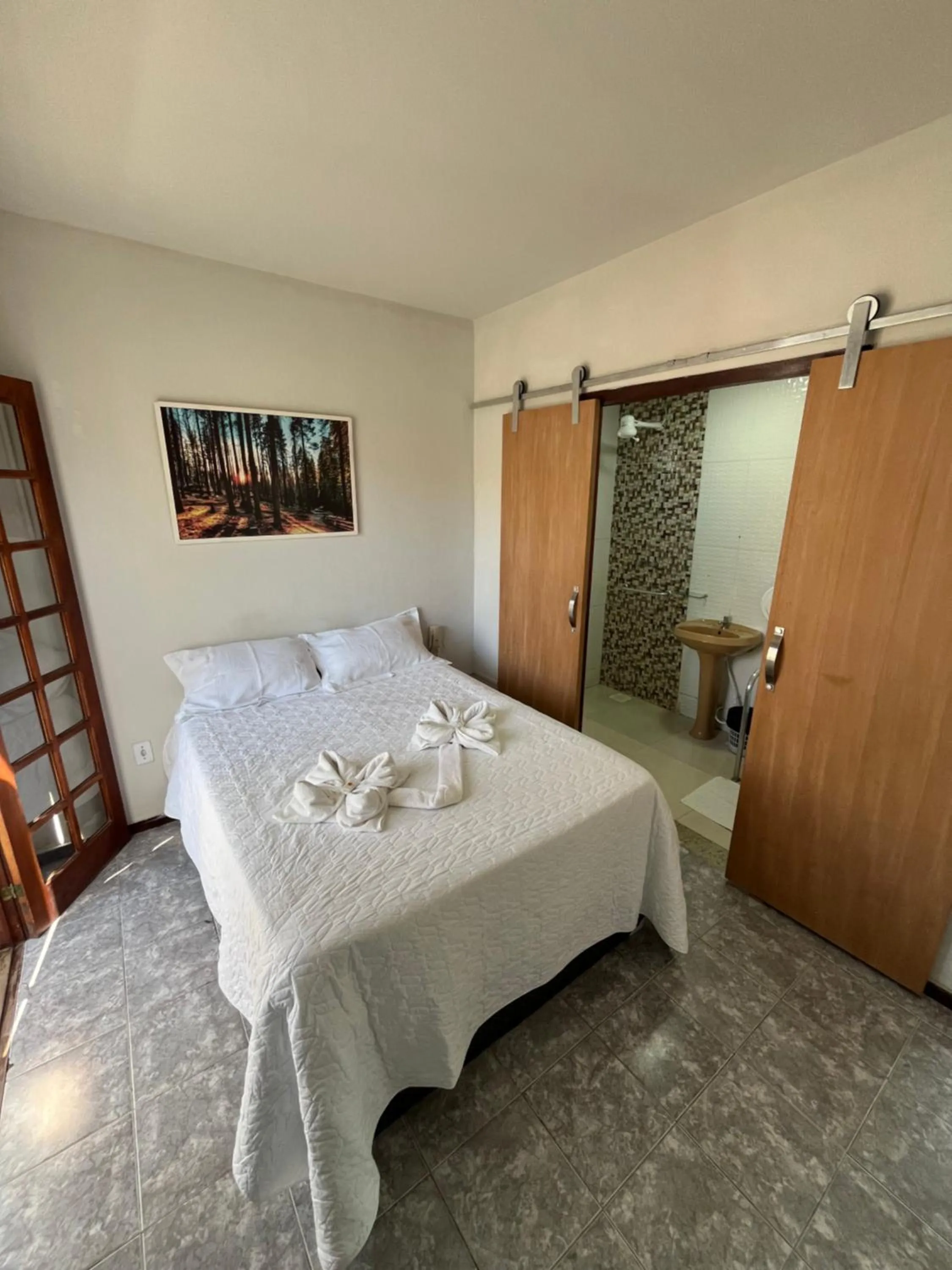 Bed in Pousada Paraíso do Atlântico