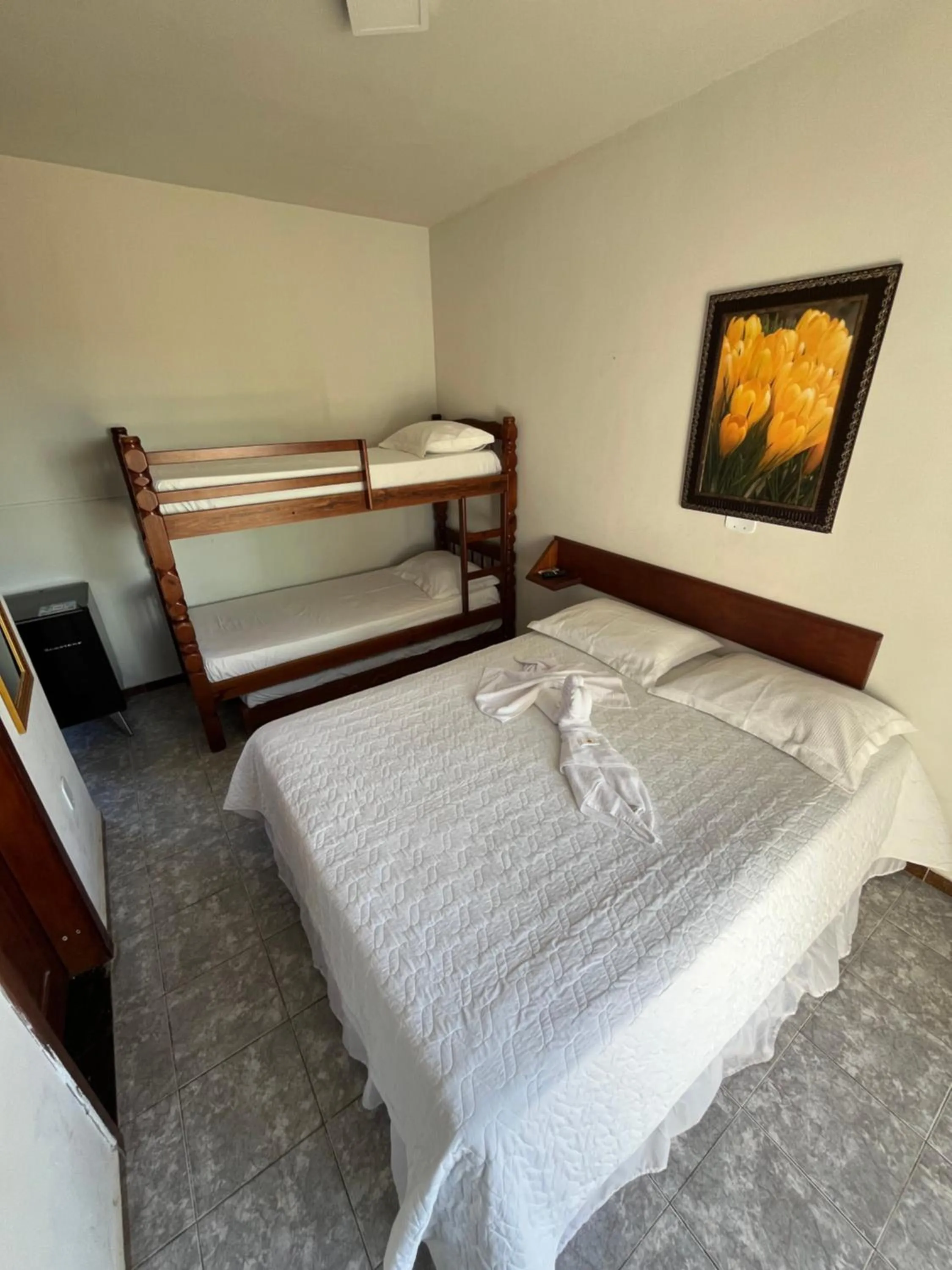 Bed in Pousada Paraíso do Atlântico