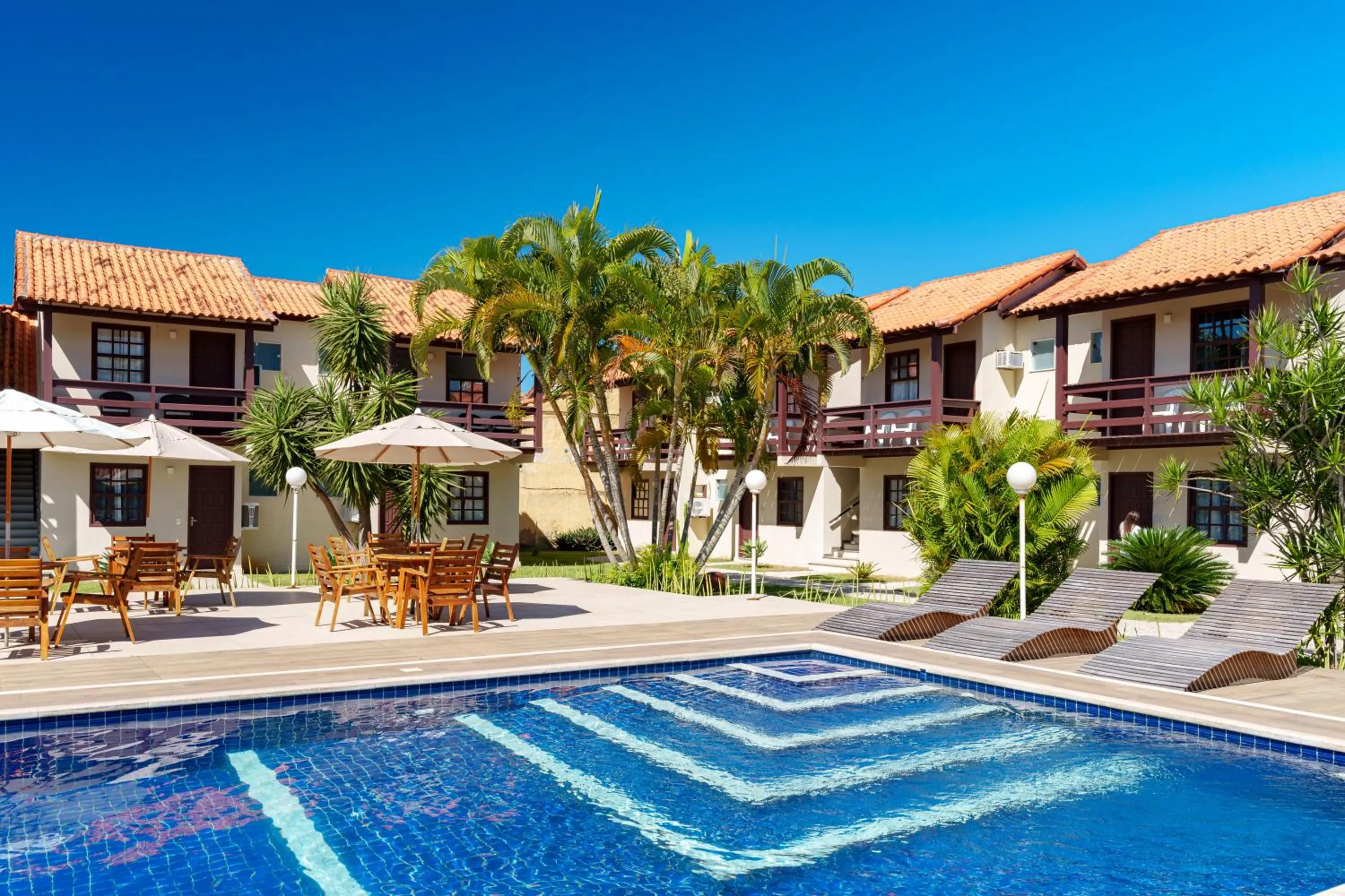 Pool view in Pousada do Timoneiro