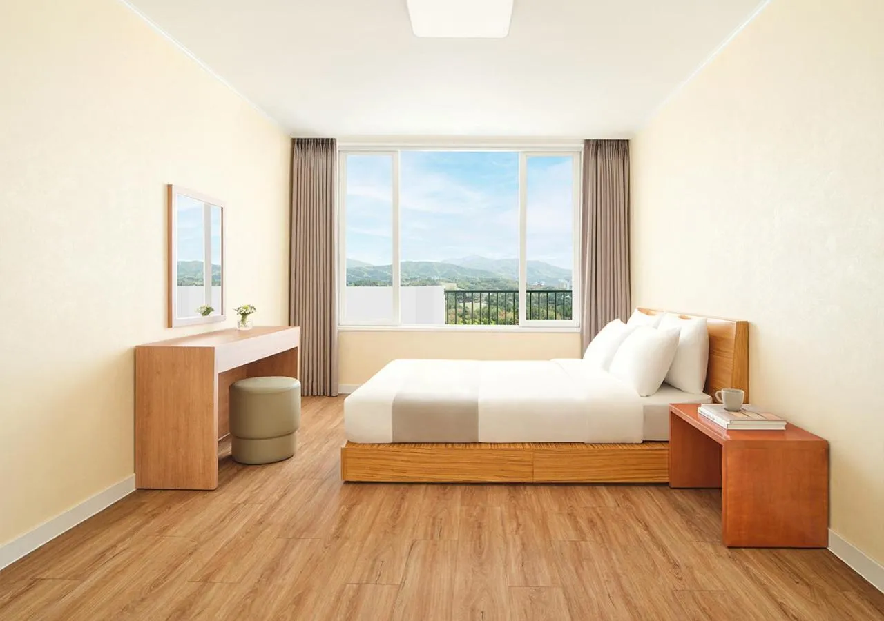 Bed in Hanwha Resort Gyeongju