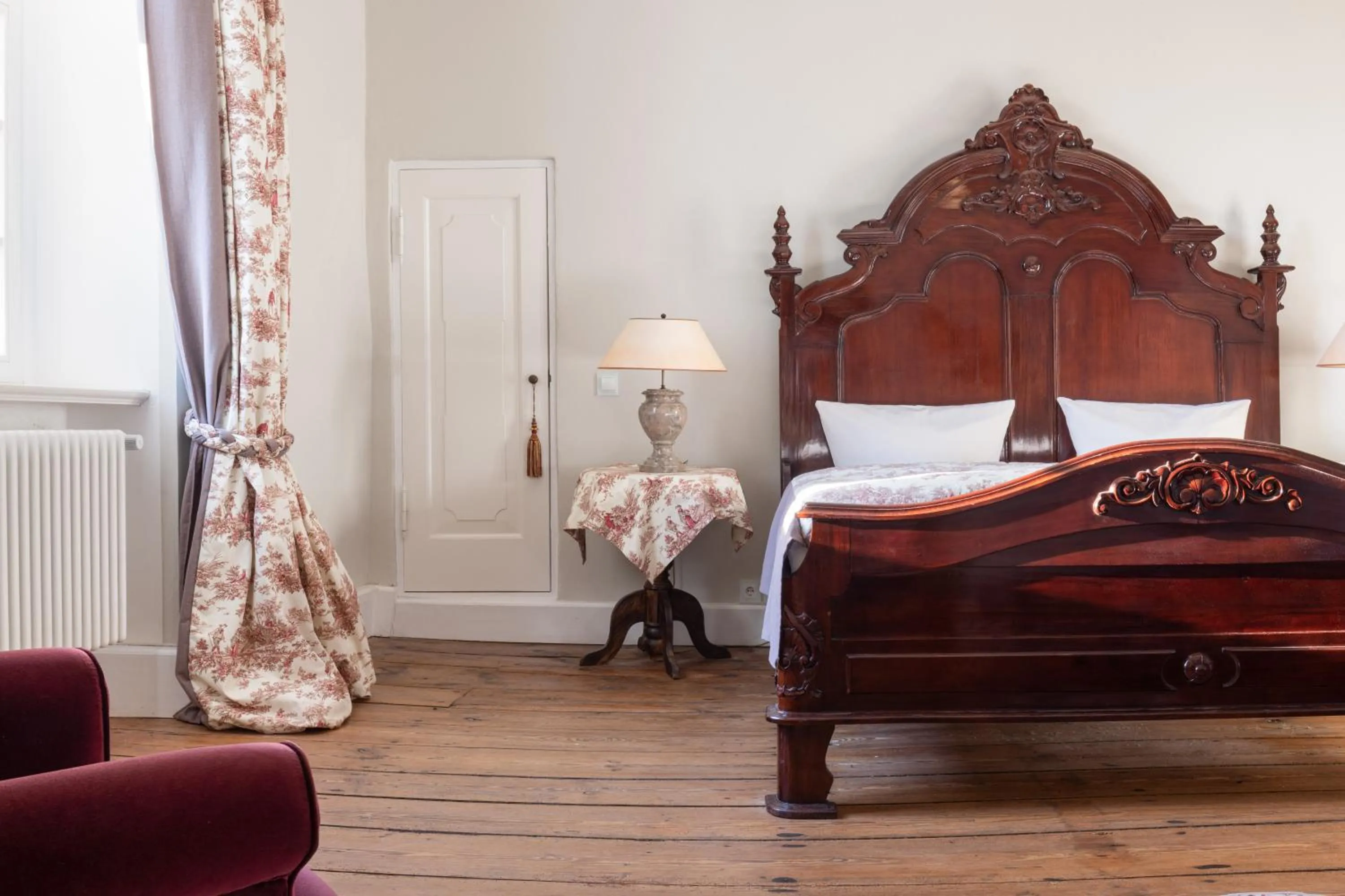 Bedroom, Bed in Jagdschloss Kotelow