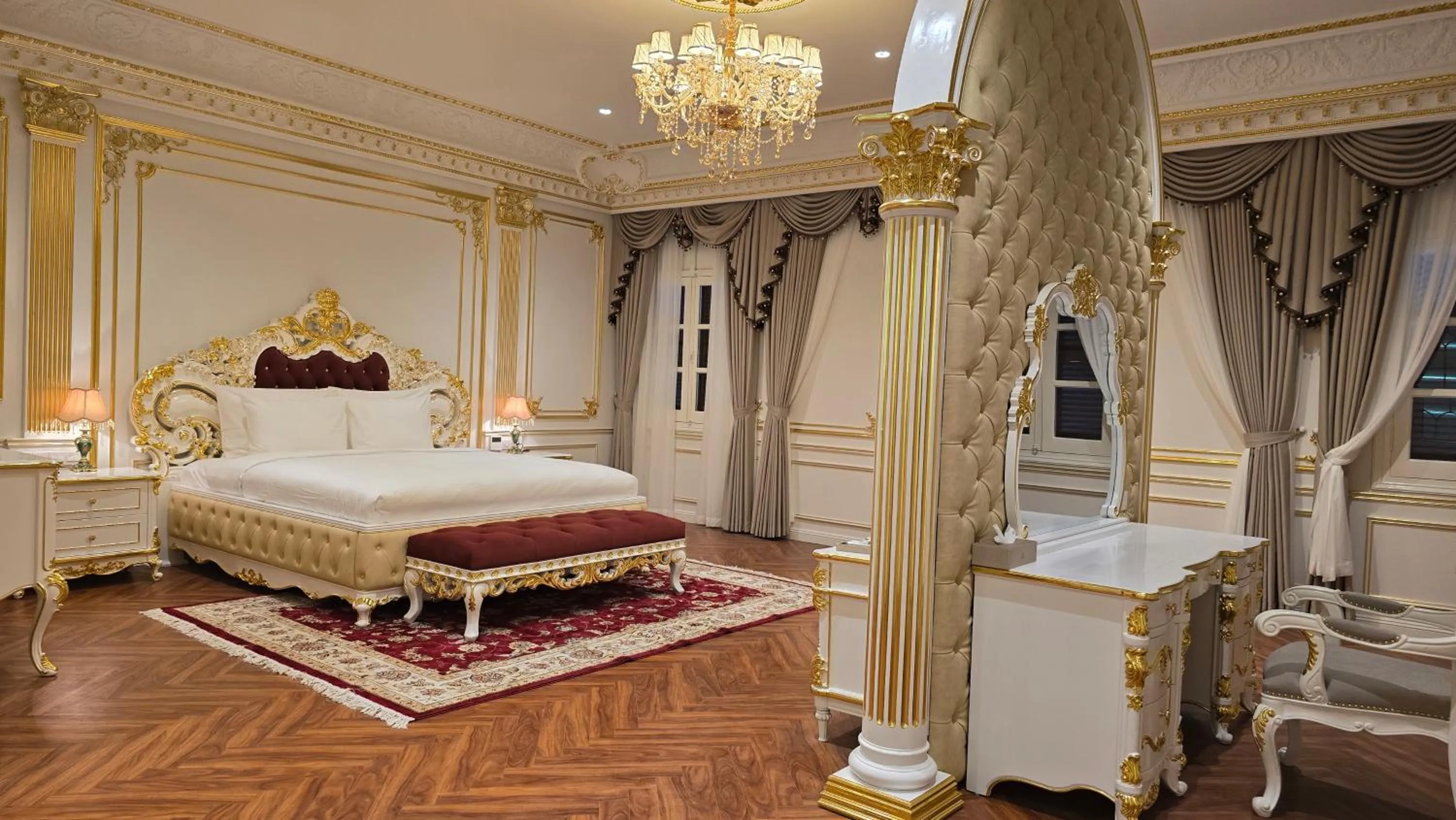 Bedroom, Bed in Champa Palace Hotel