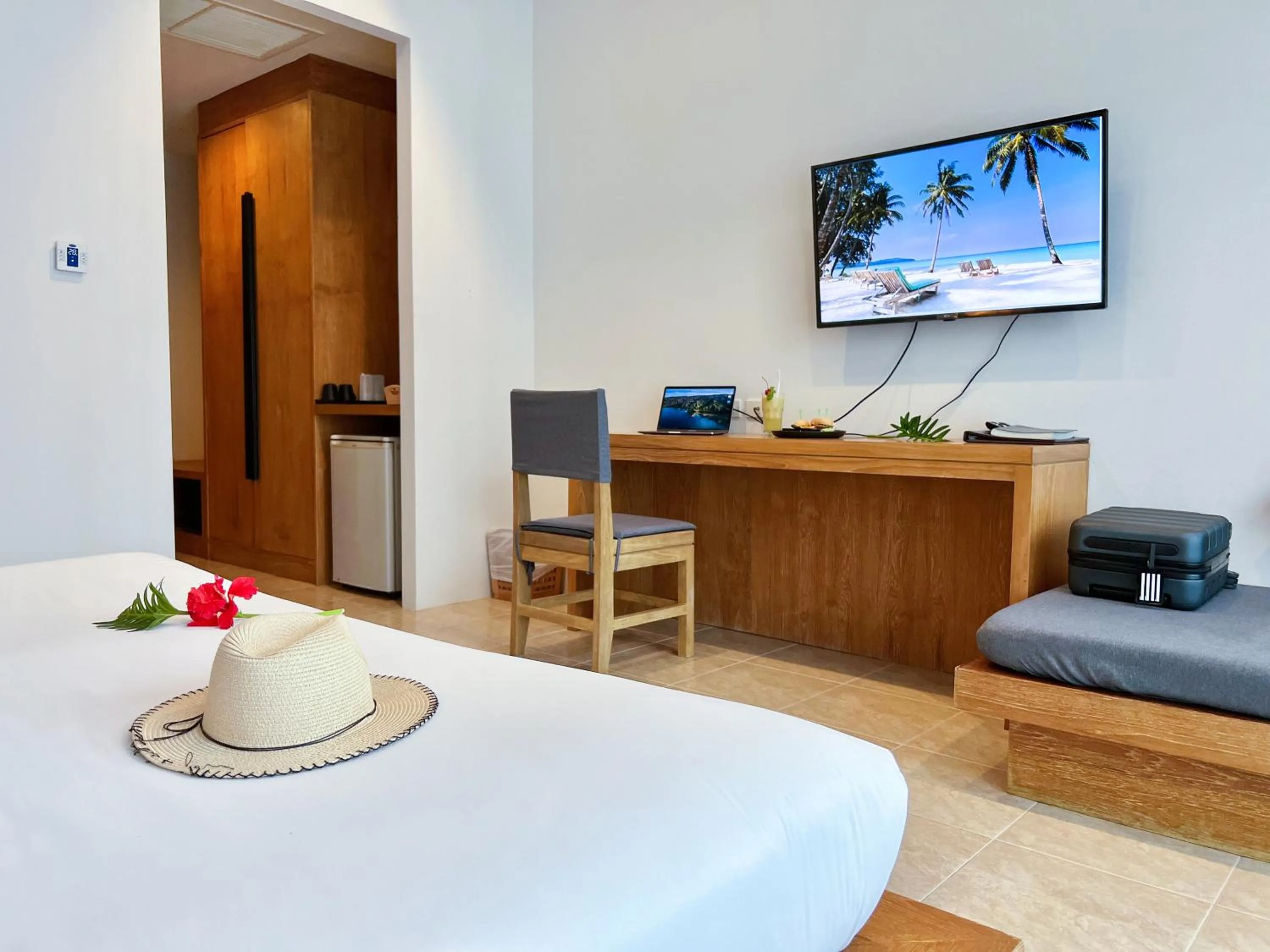 TV/Entertainment Center in BLU PINE Villa & Pool Access - SHA Plus