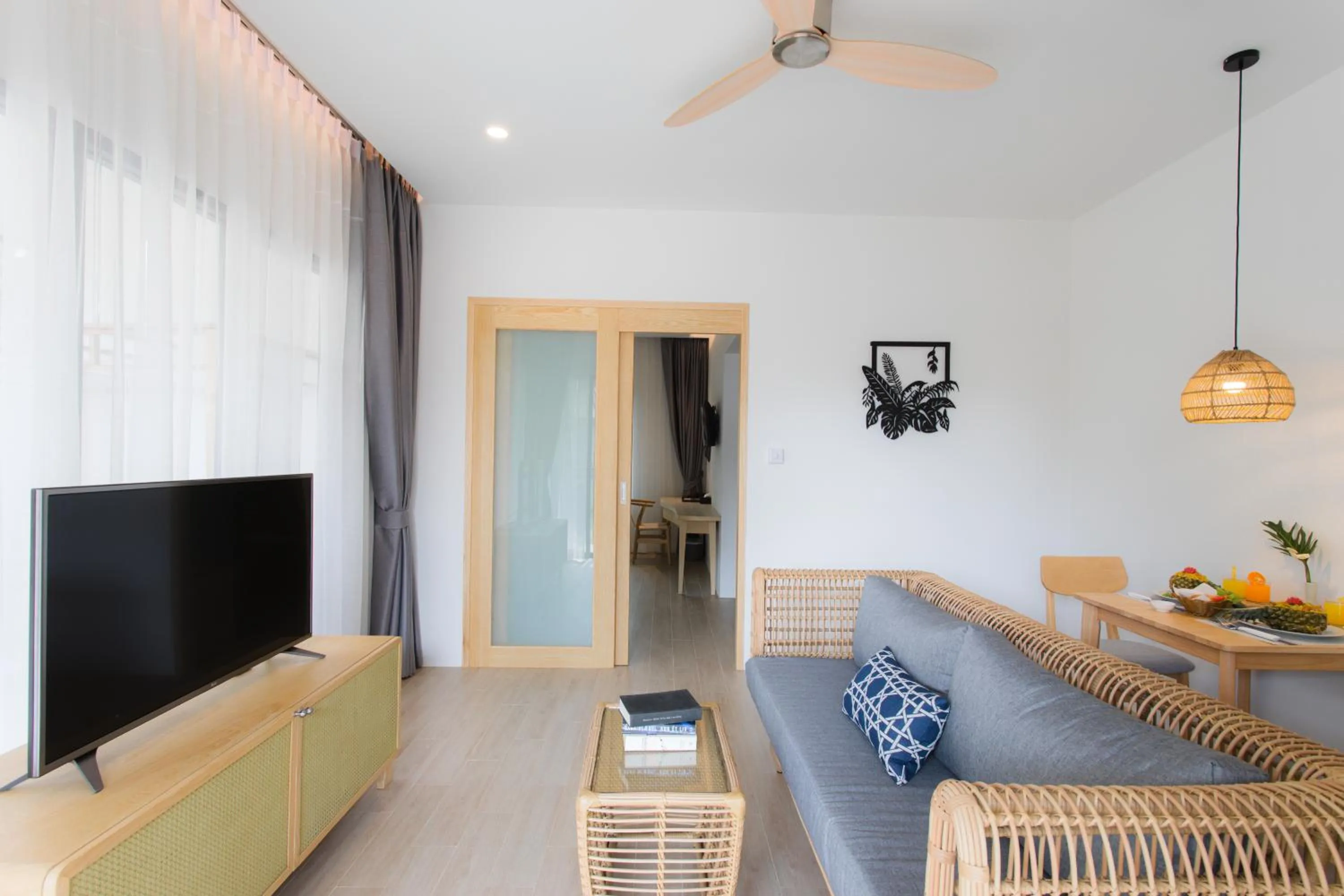 Seating Area in BLU PINE Villa & Pool Access - SHA Plus