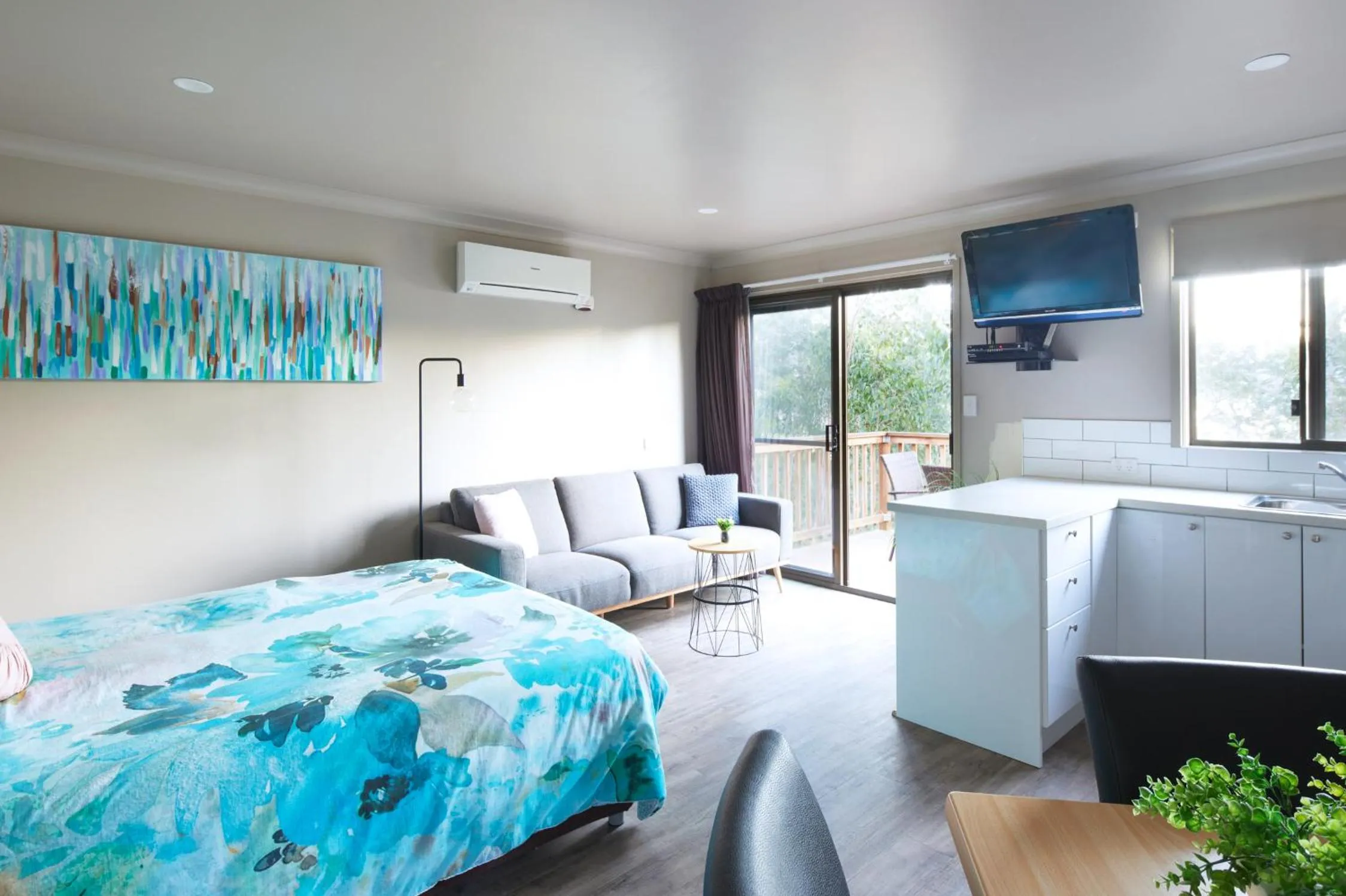 Bed in NRMA Port Arthur Holiday Park