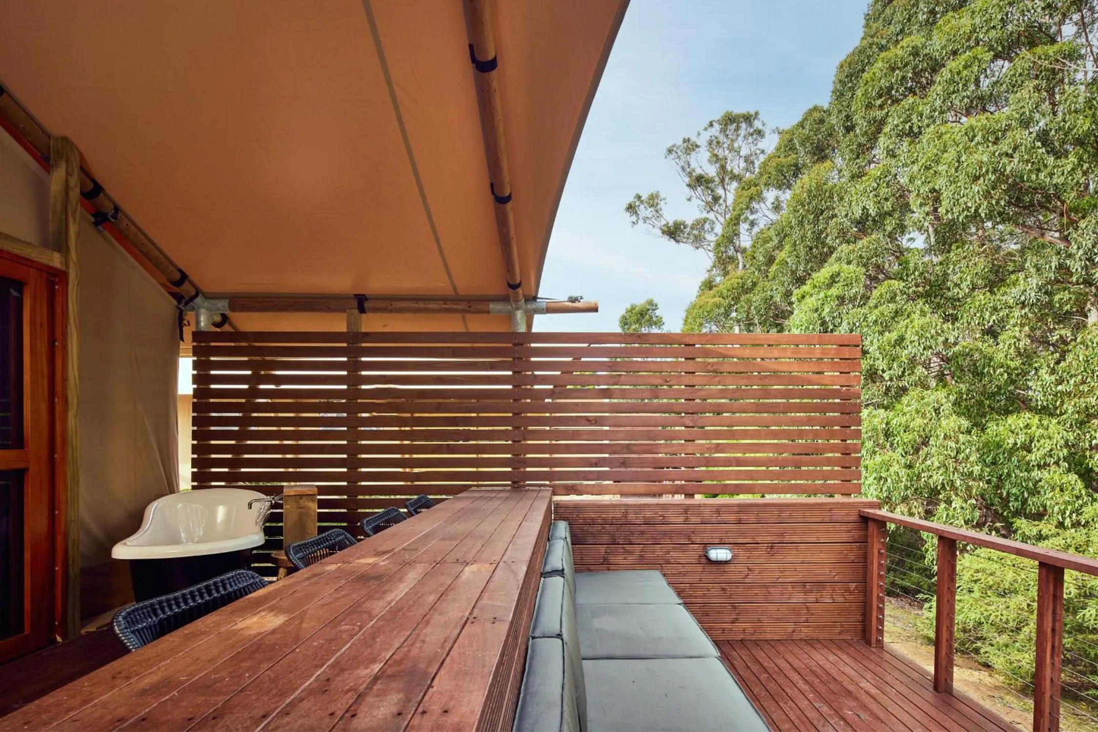 Balcony/Terrace in NRMA Port Arthur Holiday Park