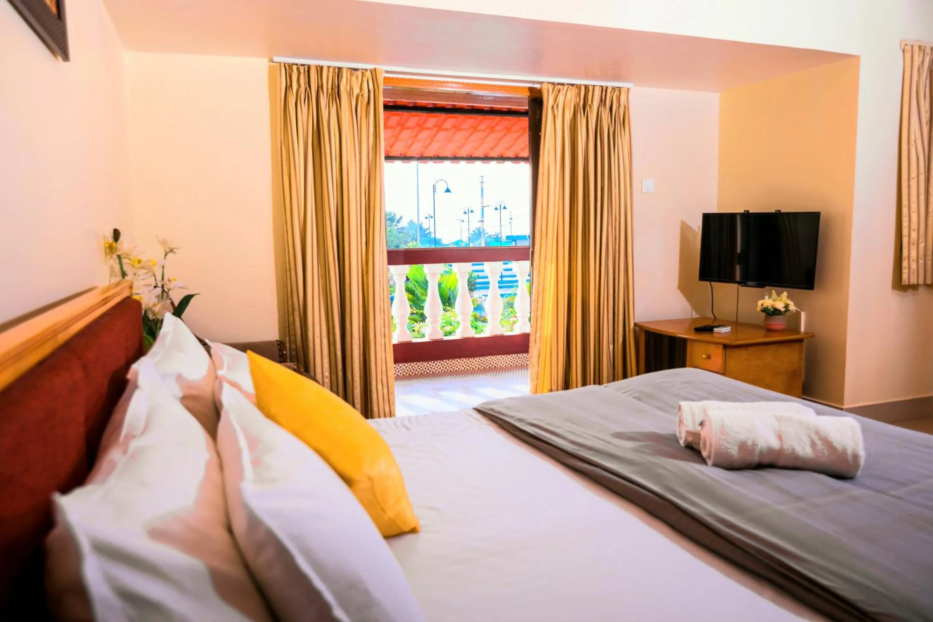 Bed in 'Golden Oceans' 3 bhk beach view villa