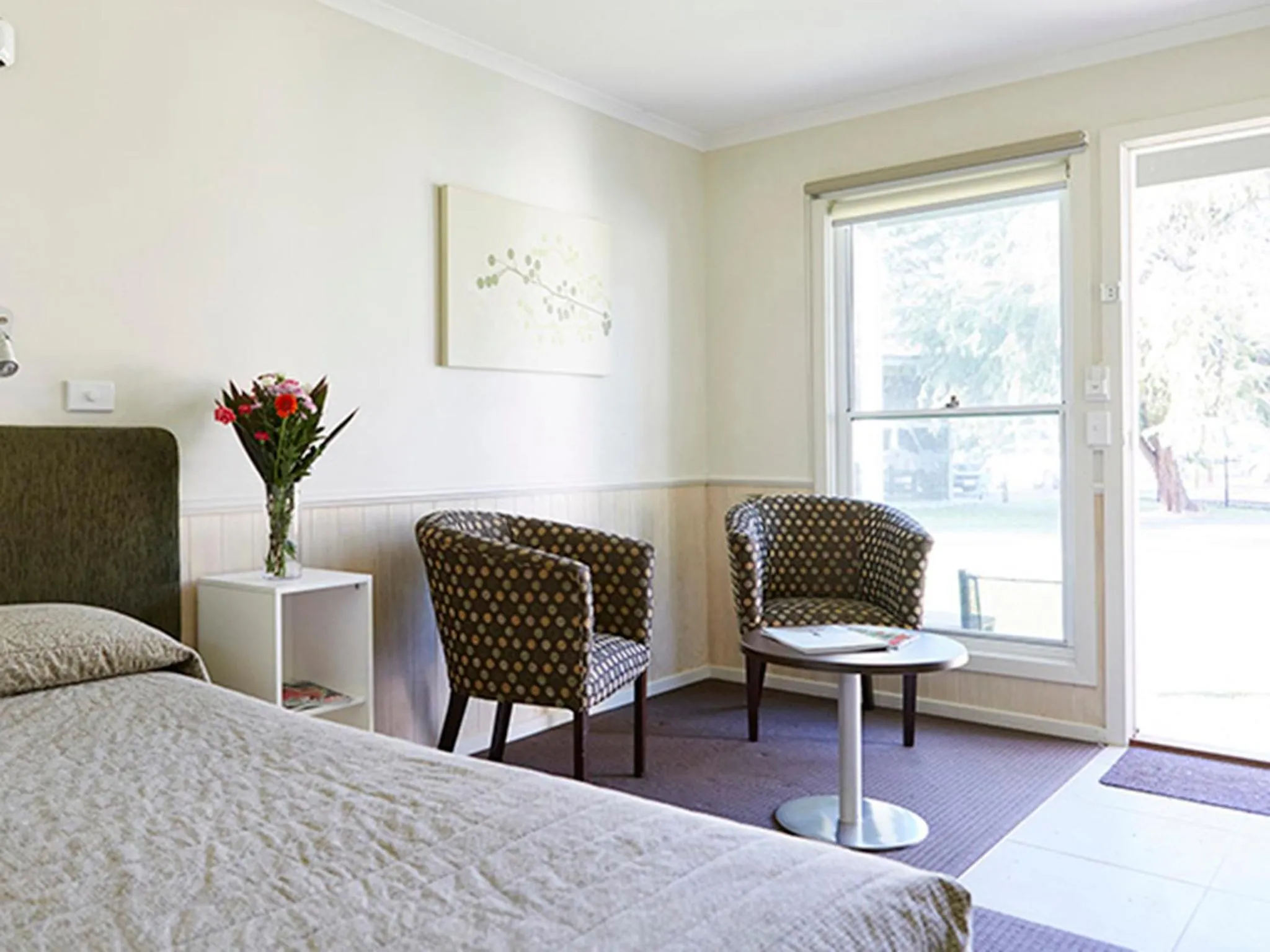 Seating area, Bed in NRMA Victor Harbor Beachfront Holiday Park