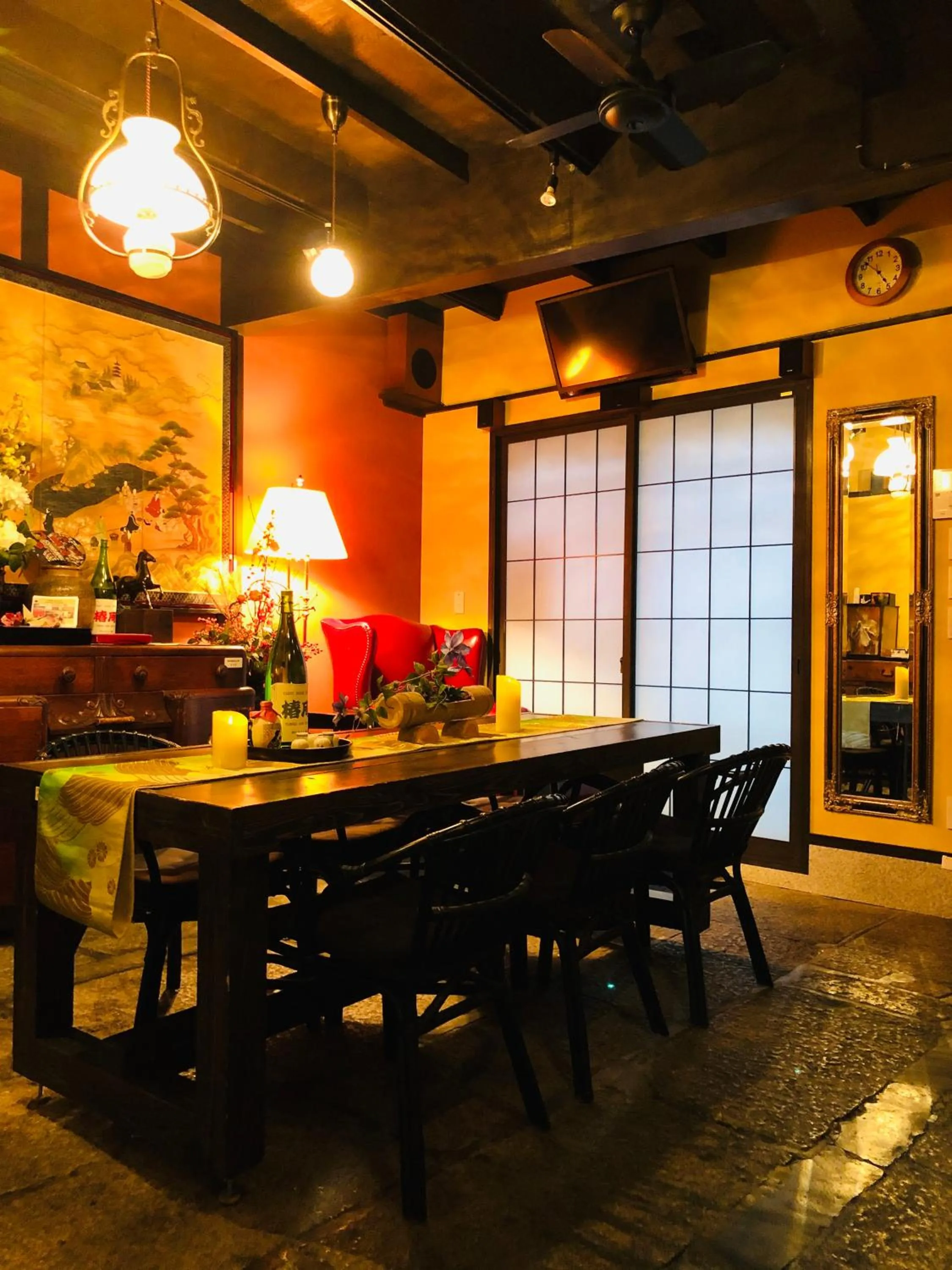 Living room in 京町家-椿庵Kyomachiya-Tsubakian