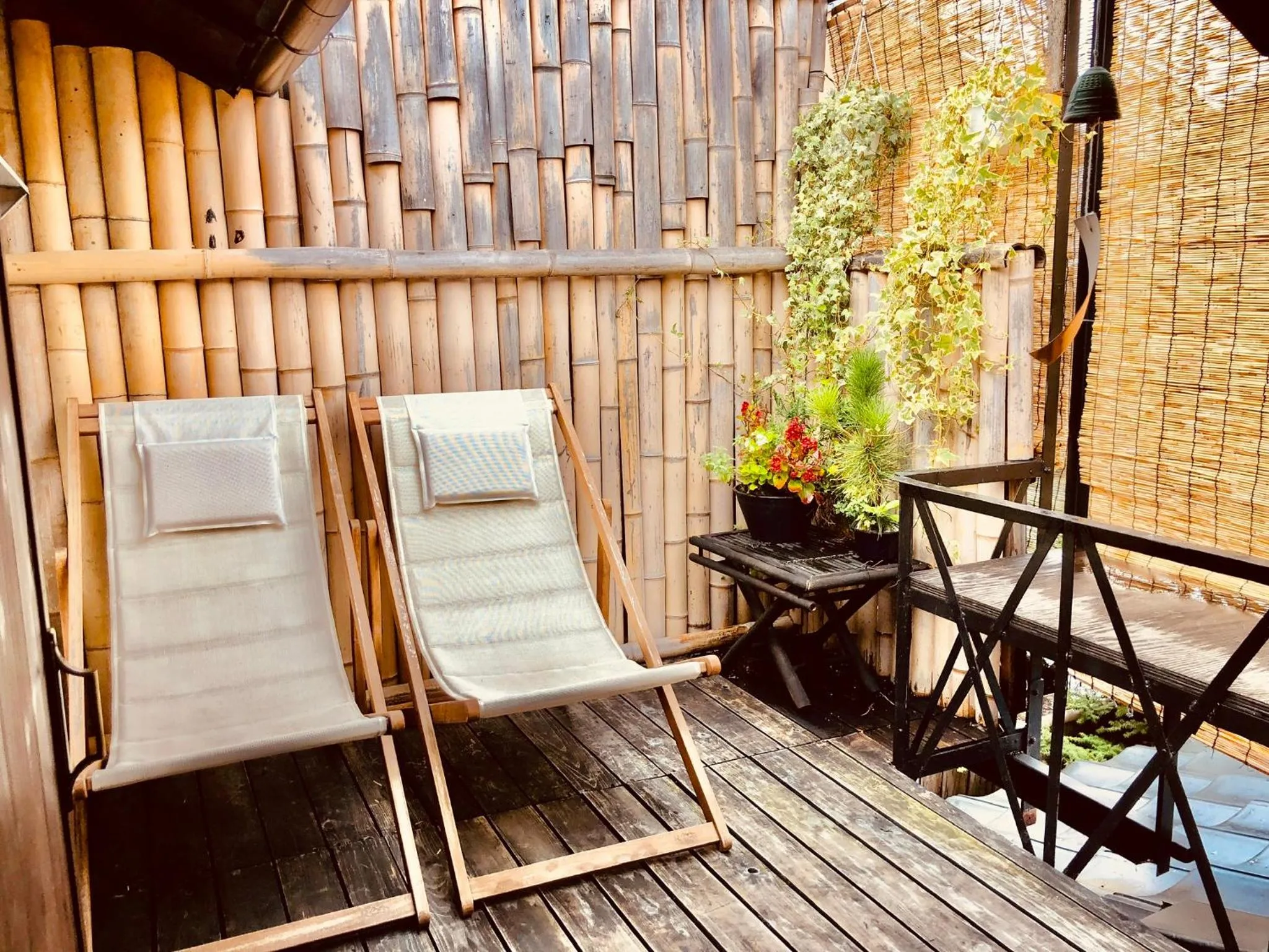 Balcony/Terrace in 京町家-椿庵Kyomachiya-Tsubakian