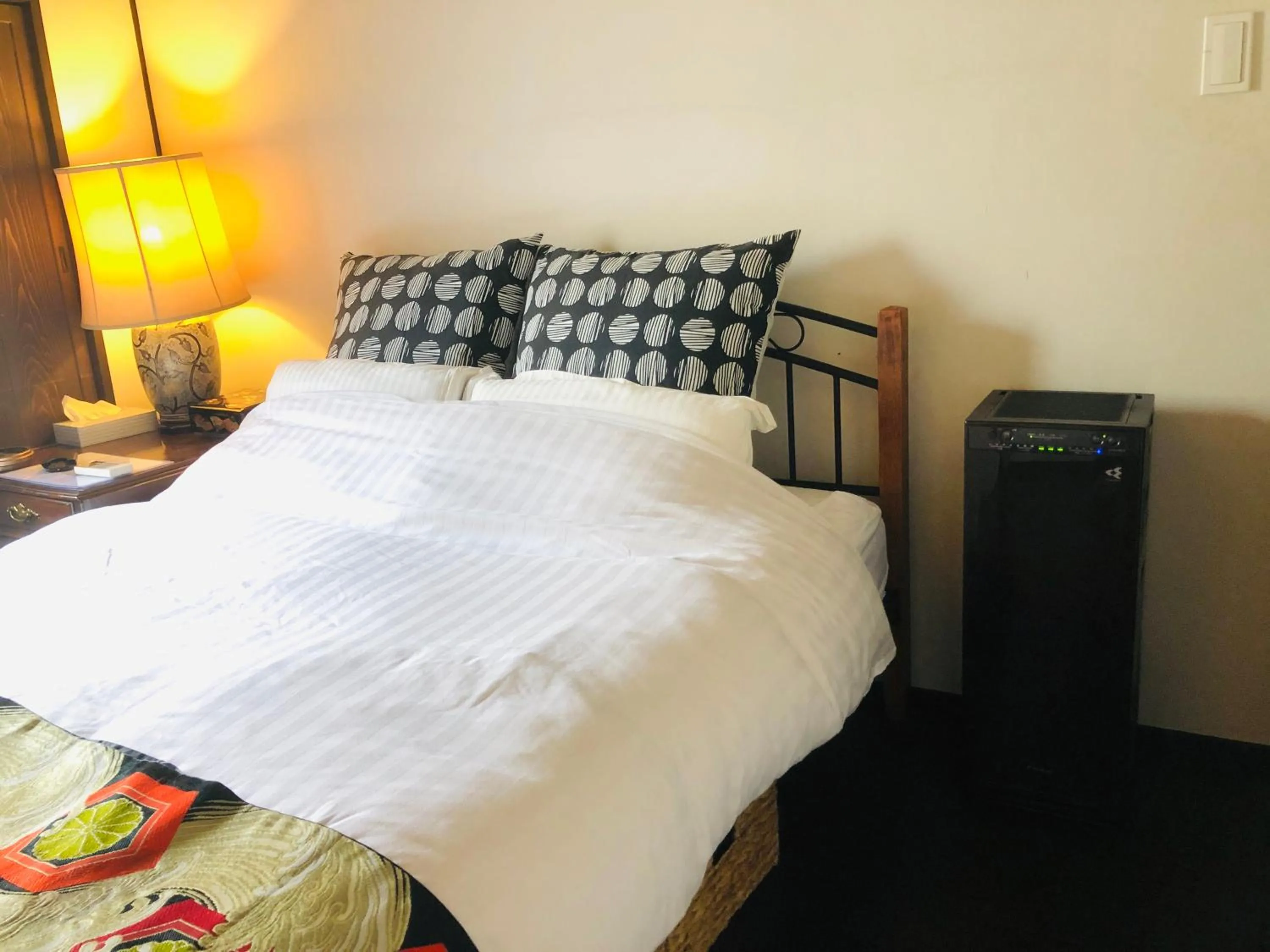 Bed in 京町家-椿庵Kyomachiya-Tsubakian