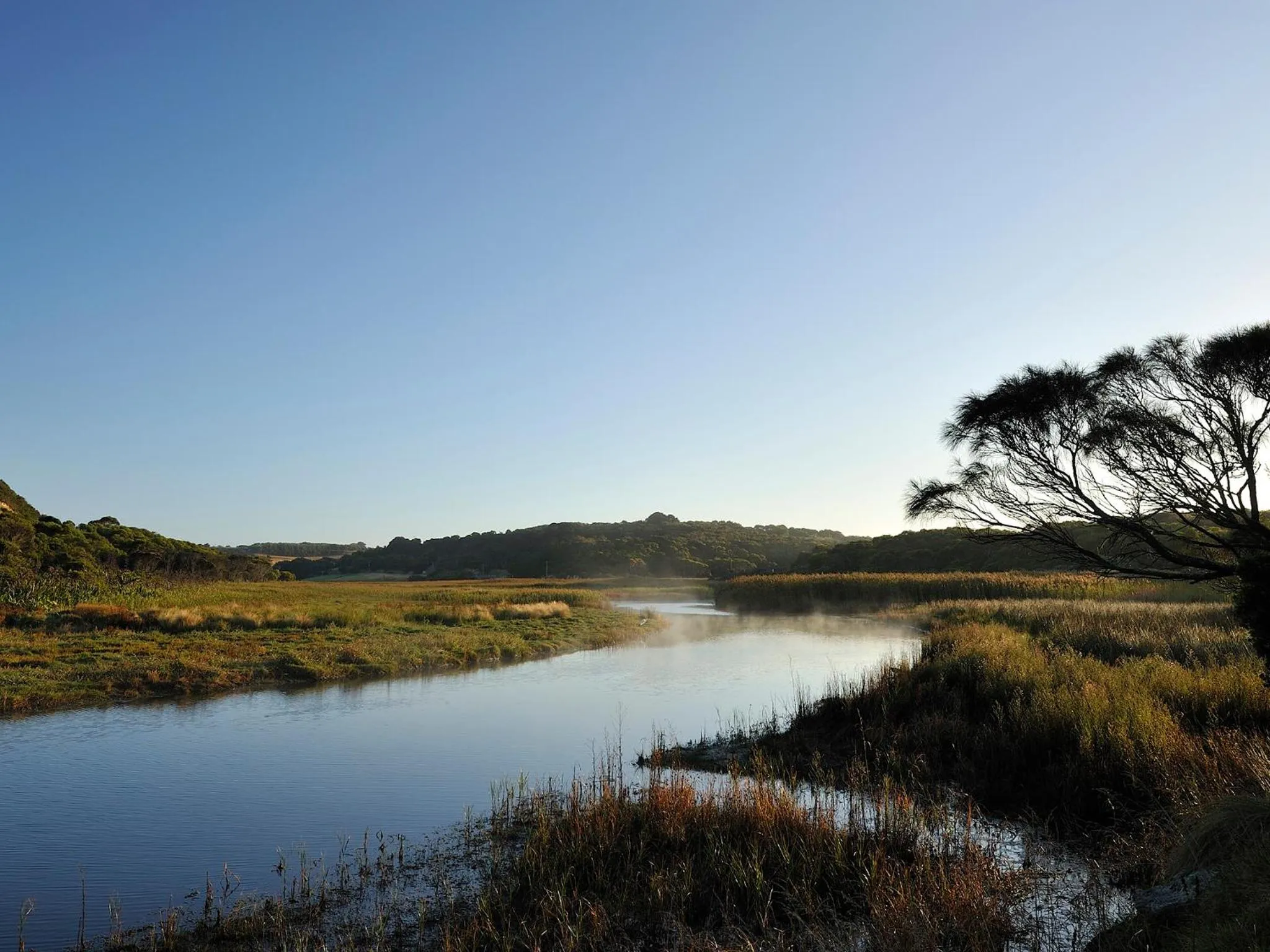 River view in NRMA Port Campbell Holiday Park