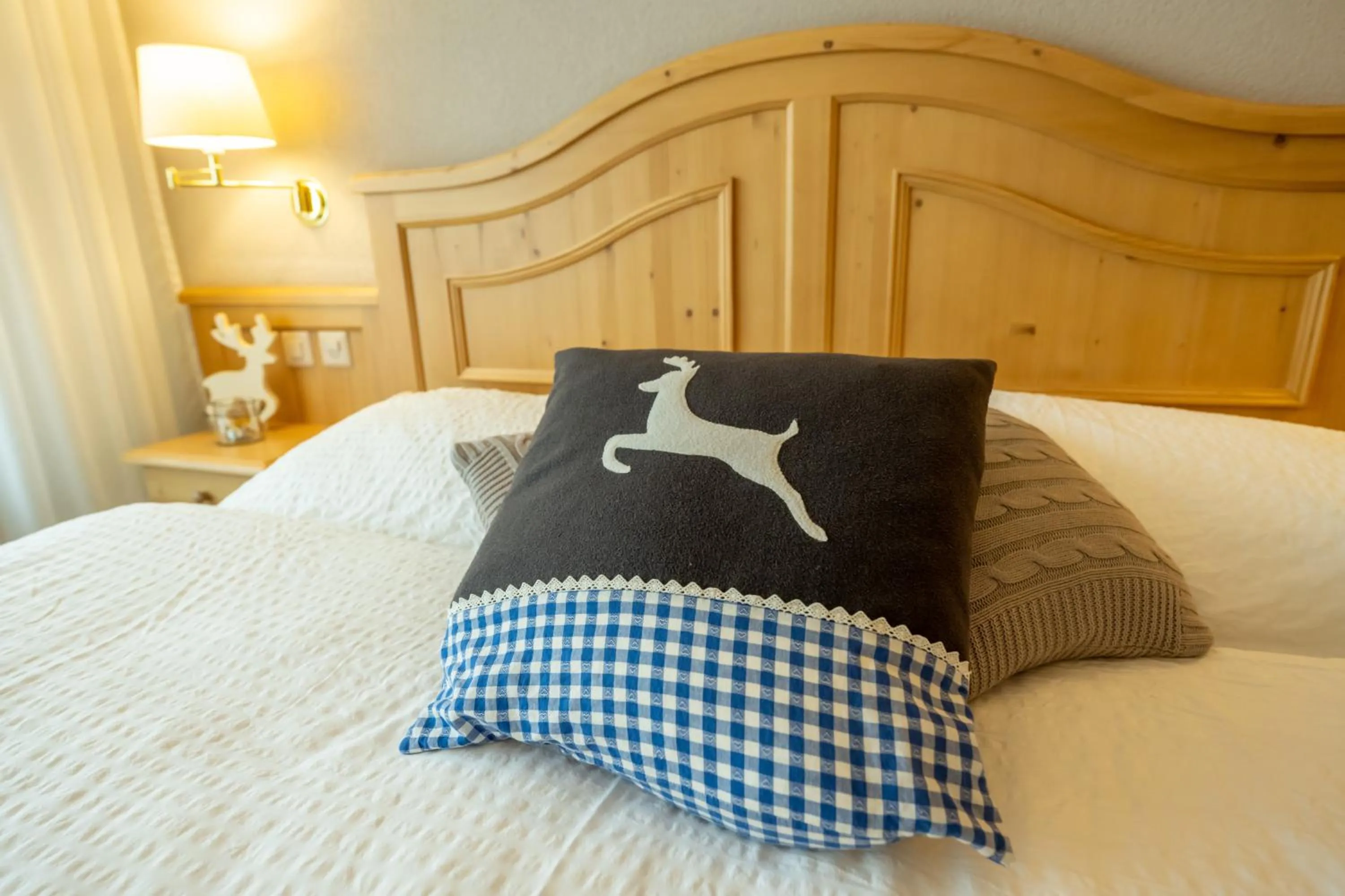 Bed in Hotel Bellwald