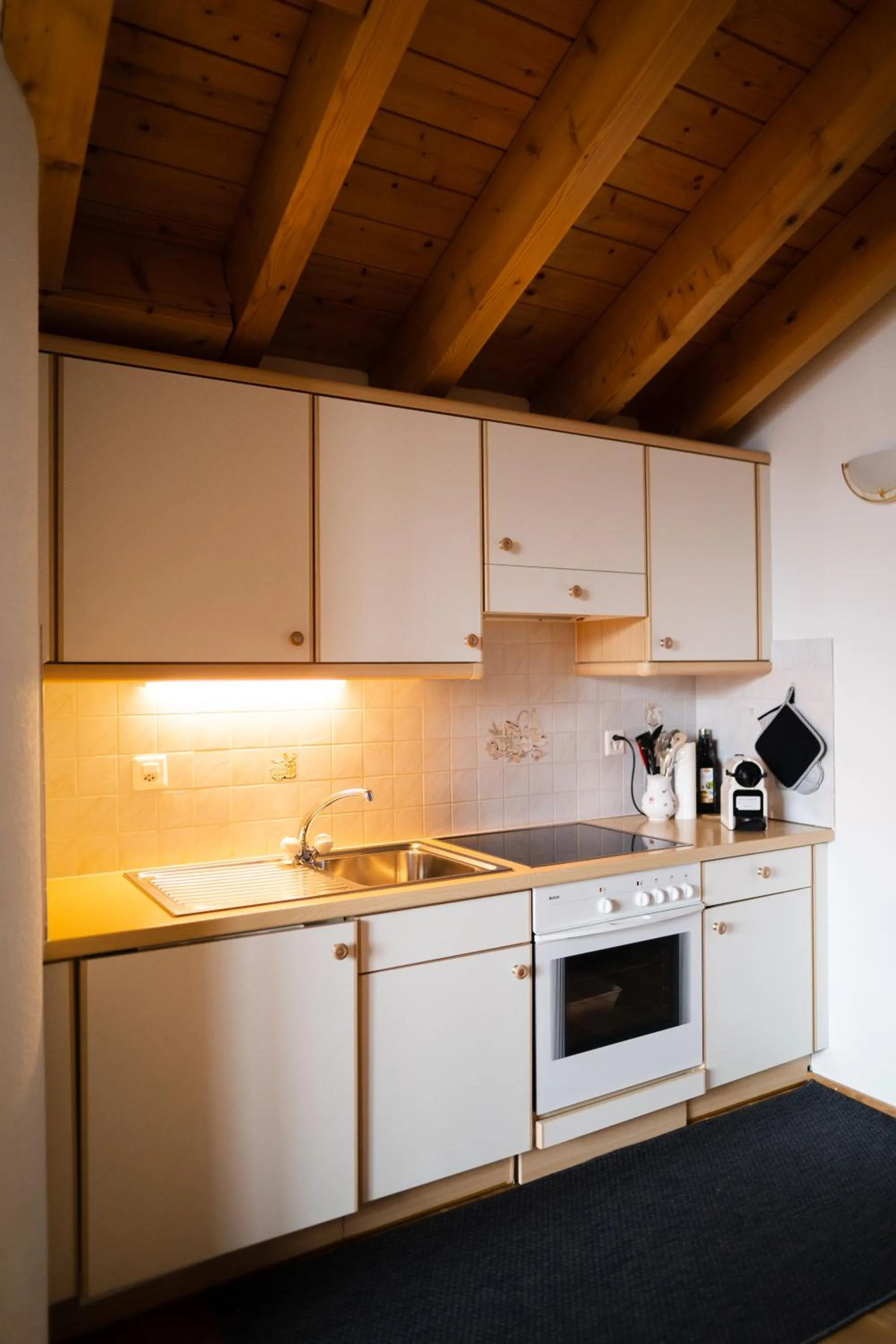 Kitchen or kitchenette in Hotel Bellwald