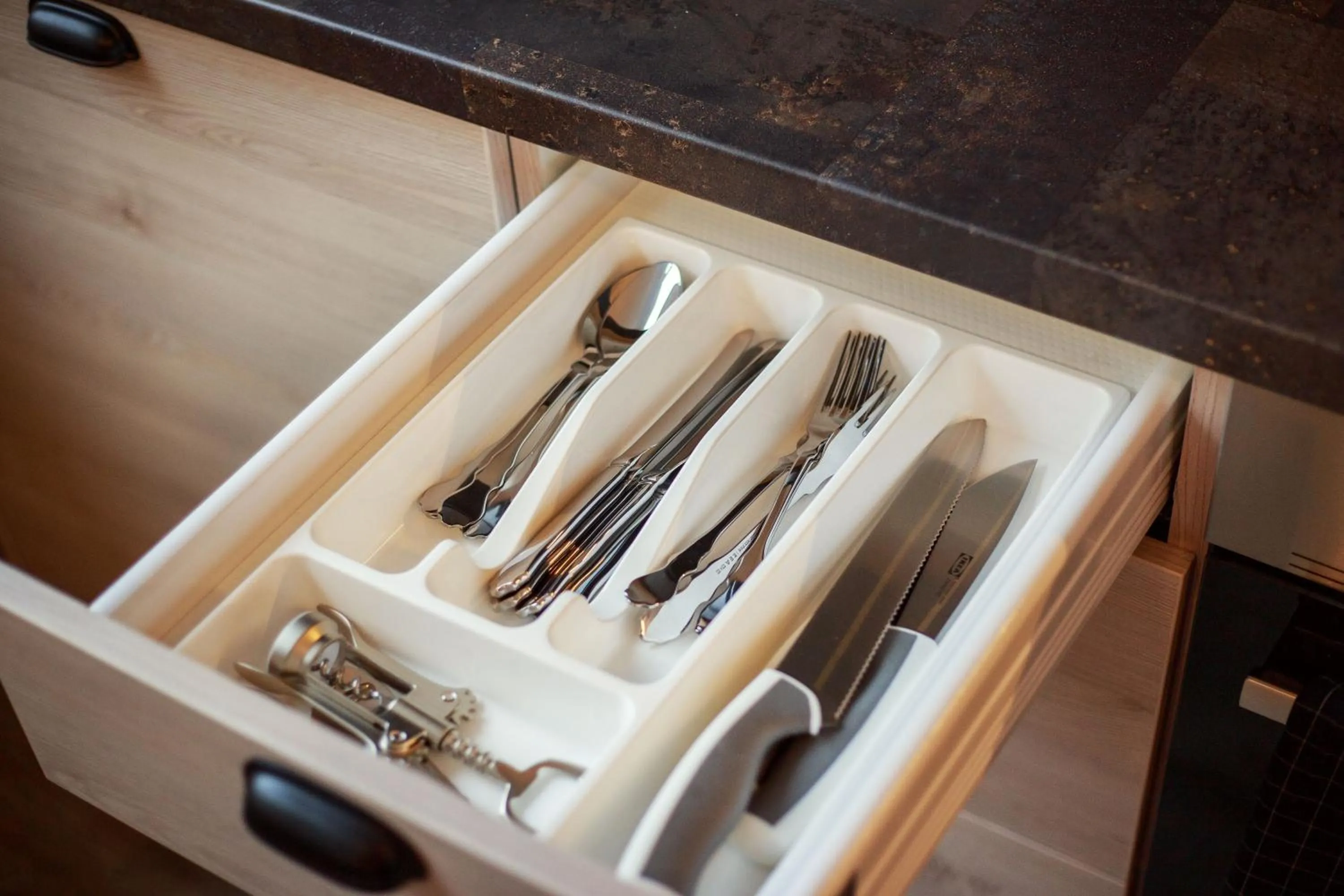 Kitchen or kitchenette in Old Town Trio Apartments