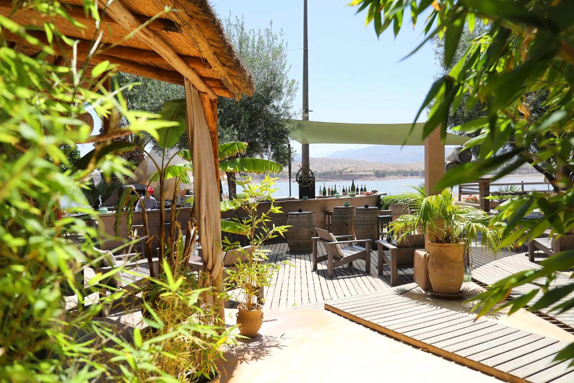 Patio in Le Petit Hôtel du Flouka