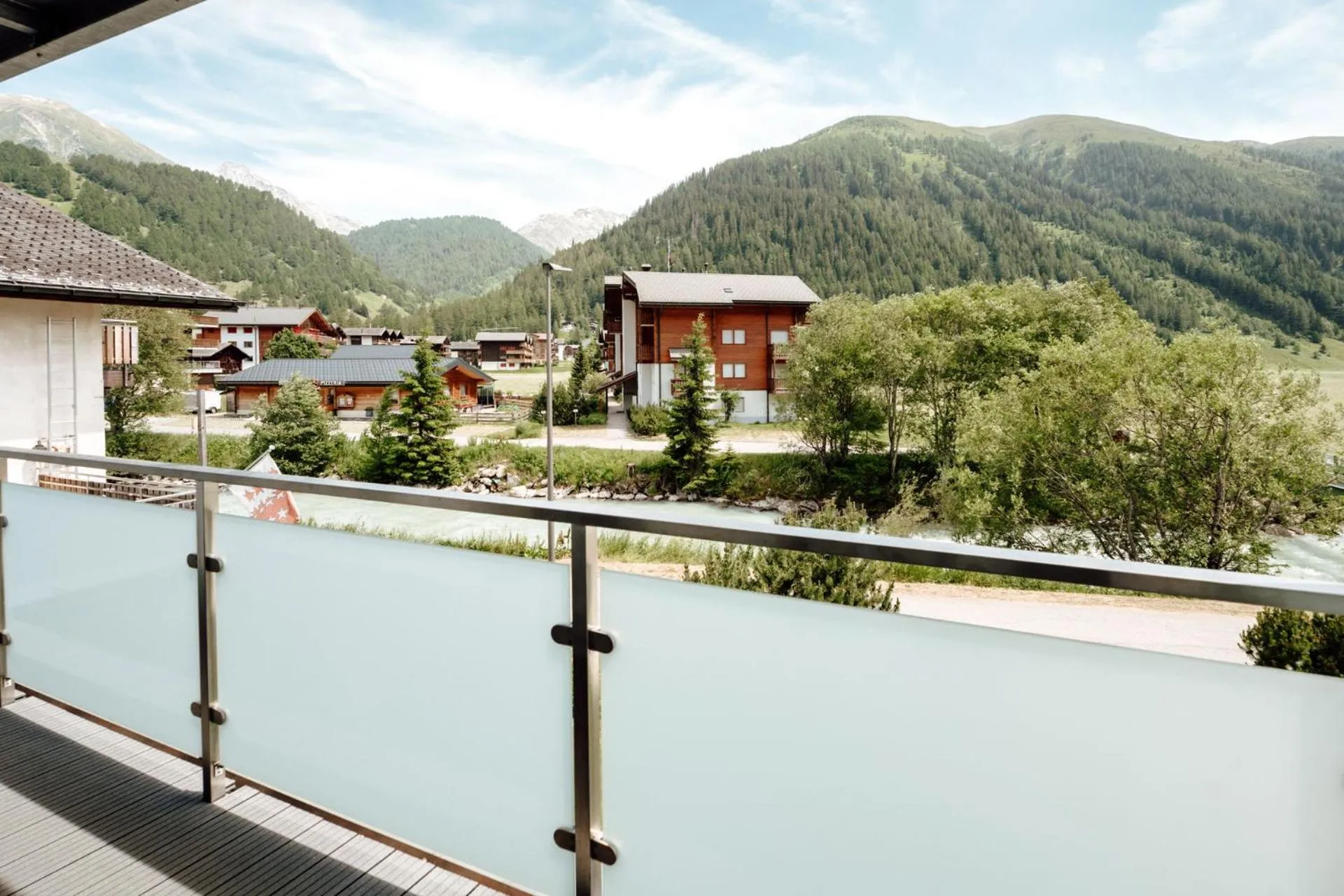 Balcony/Terrace in Hotel Furka