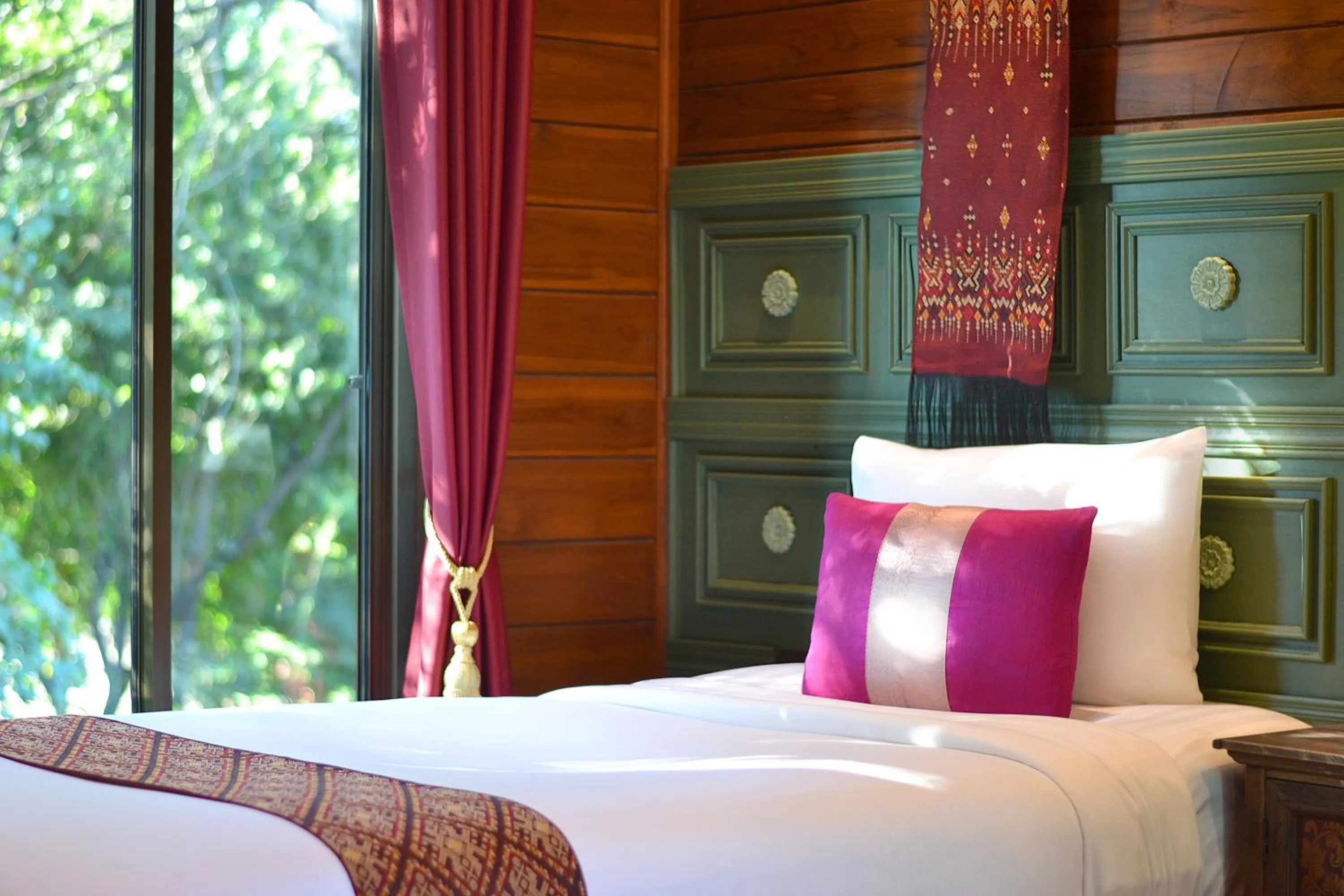 View (from property/room), Bed in Thai Thai Sukhothai Resort