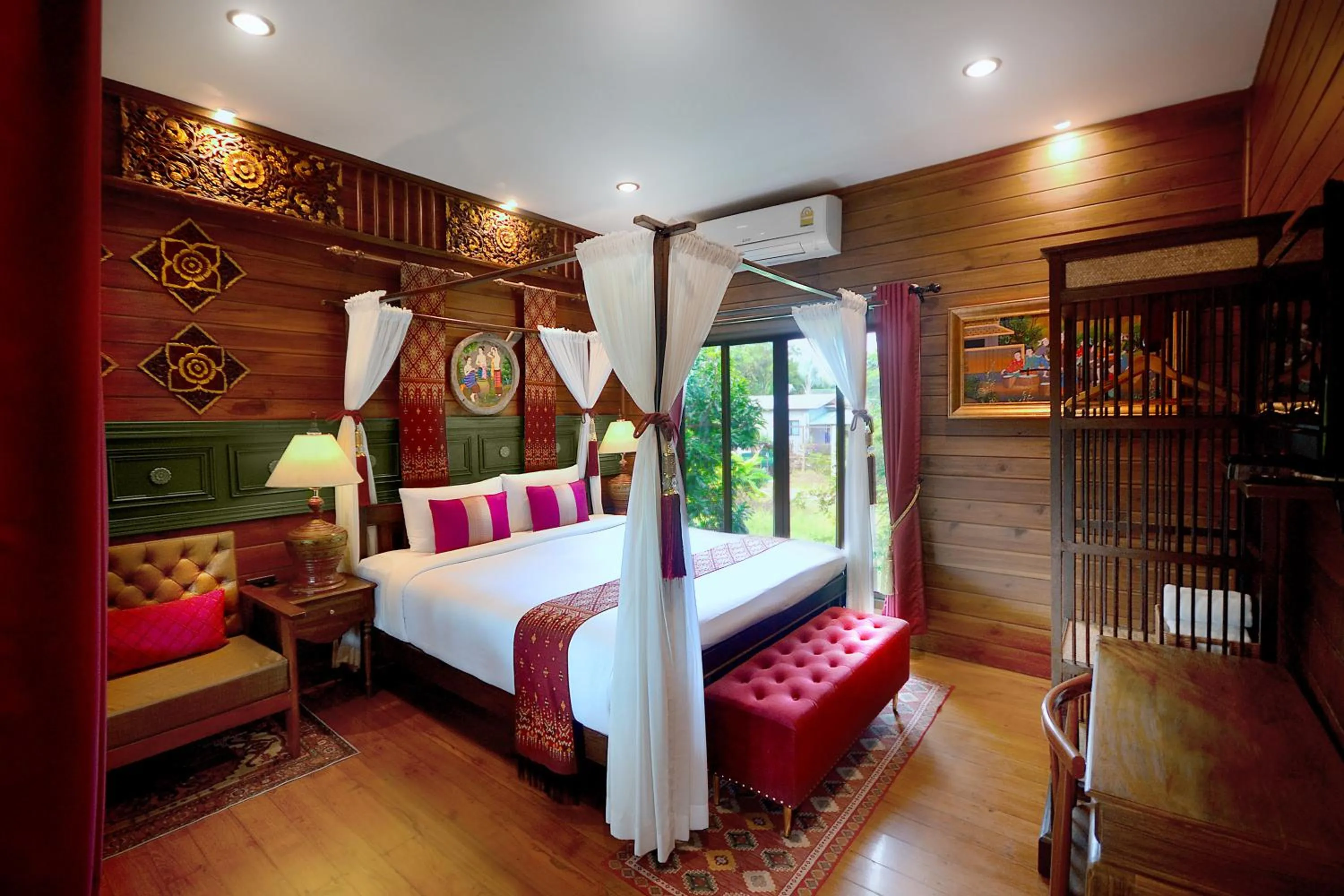 Bed in Thai Thai Sukhothai Resort